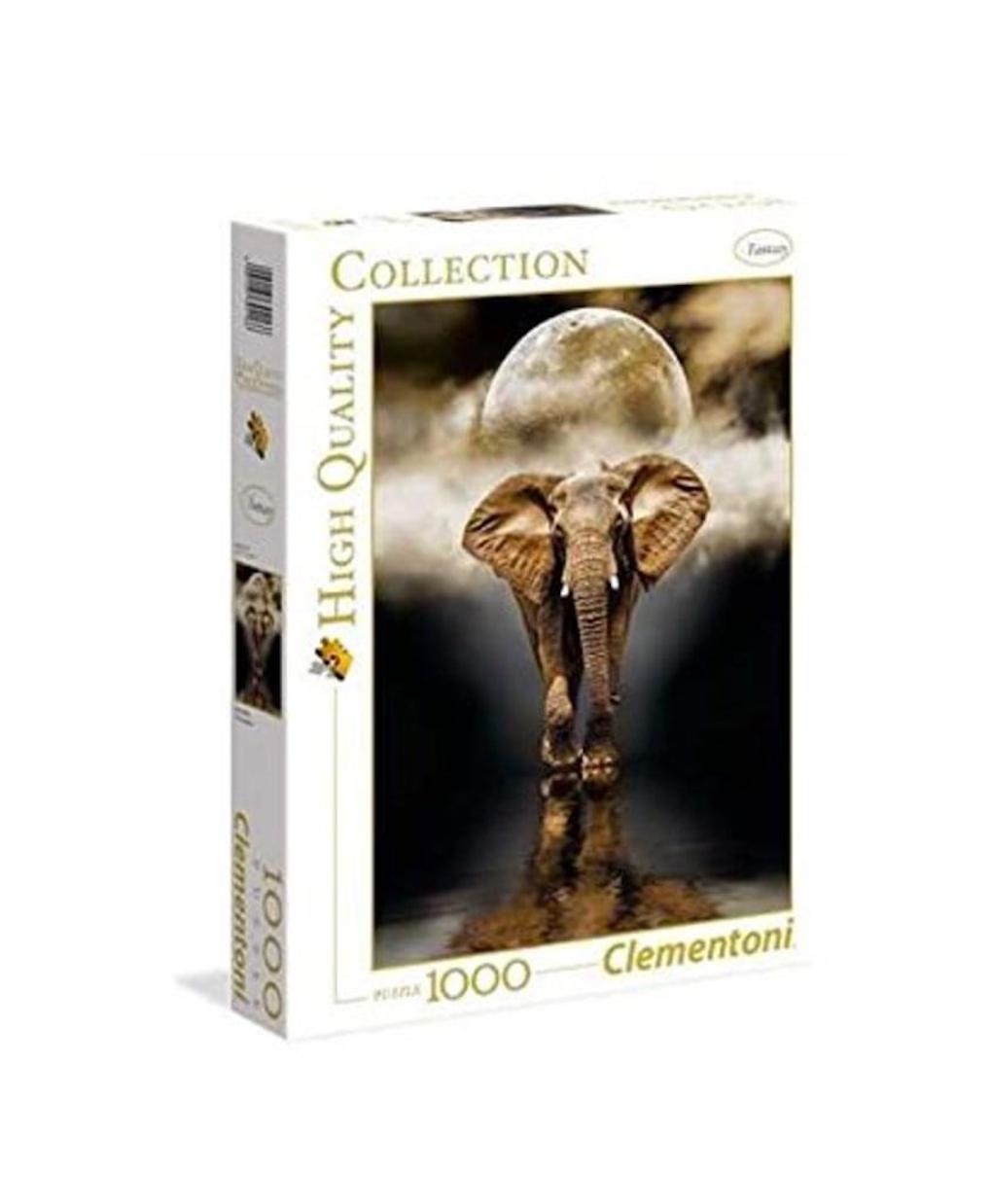 Clementoni 39326 - Panorama Puzzle - Der Elefant (1000 Teile)