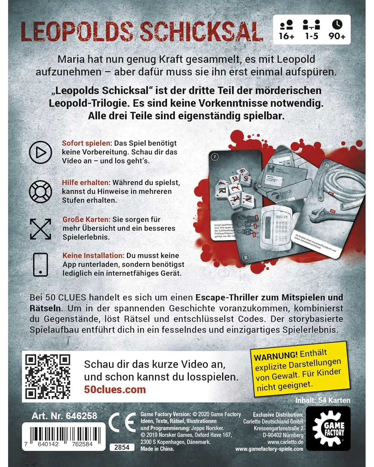 Game Factory - Escape Spiel - Leopolds Schicksal - Teil 3