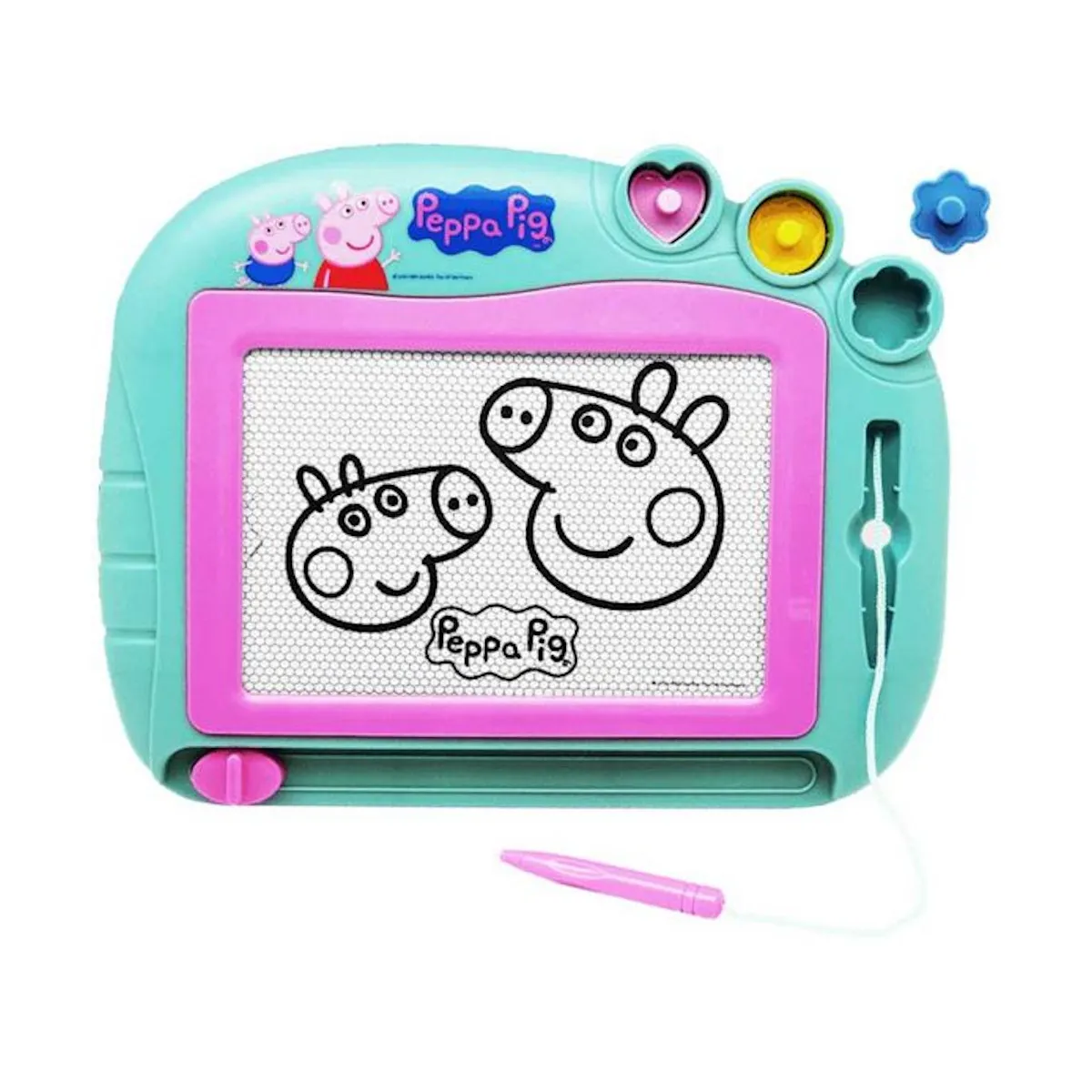 Peppa Wutz - Magnetisches Zeichenbrett (mit Stift und Formen)