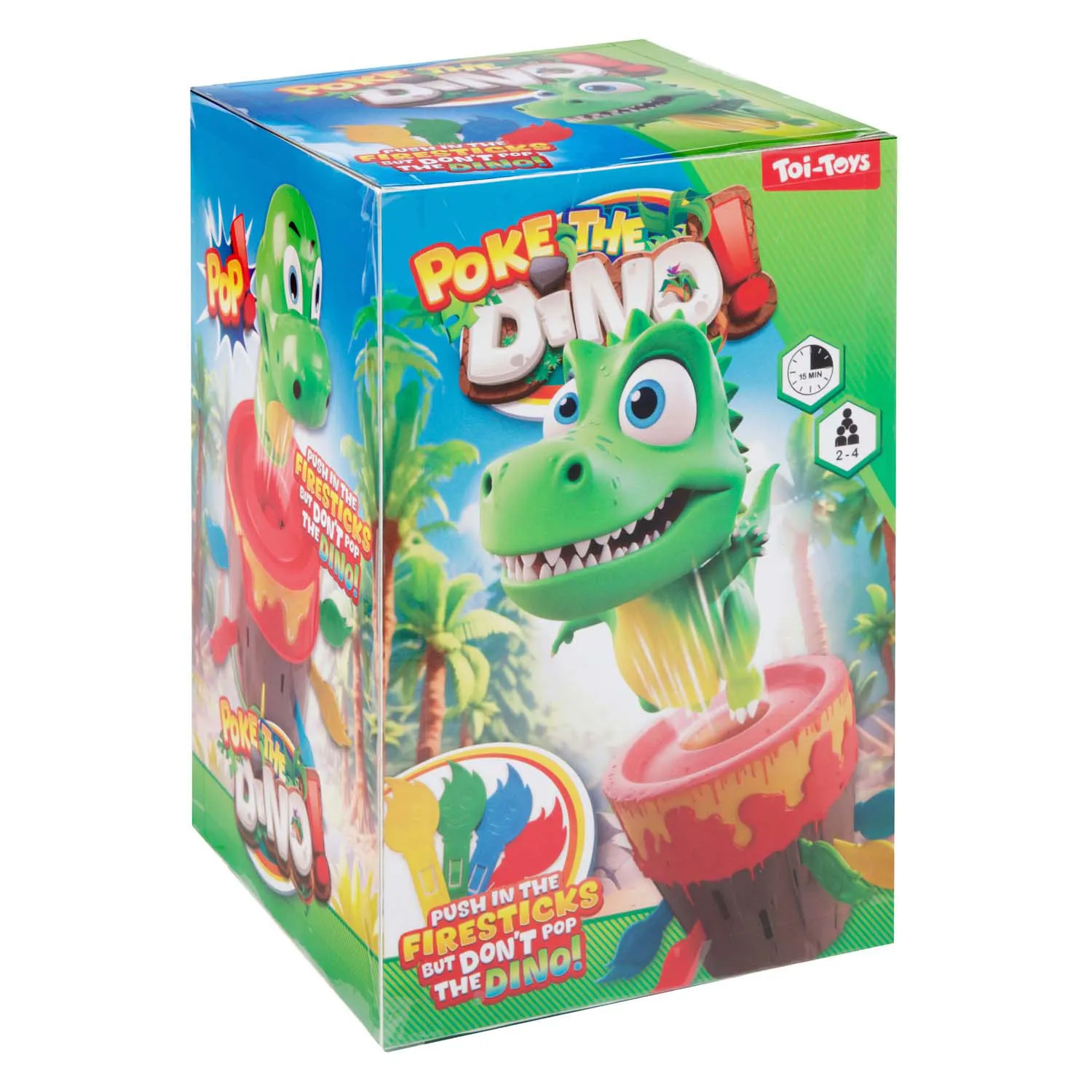 Toi-Toys 51556A - GAMES Piekse den Dino Vulkan