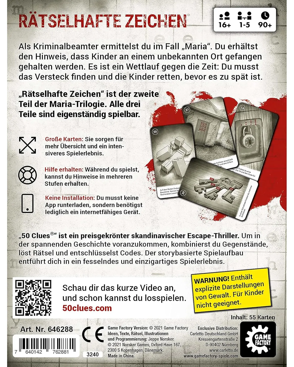 Game Factory - Escape Spiel - Rätselhafte Zeichen