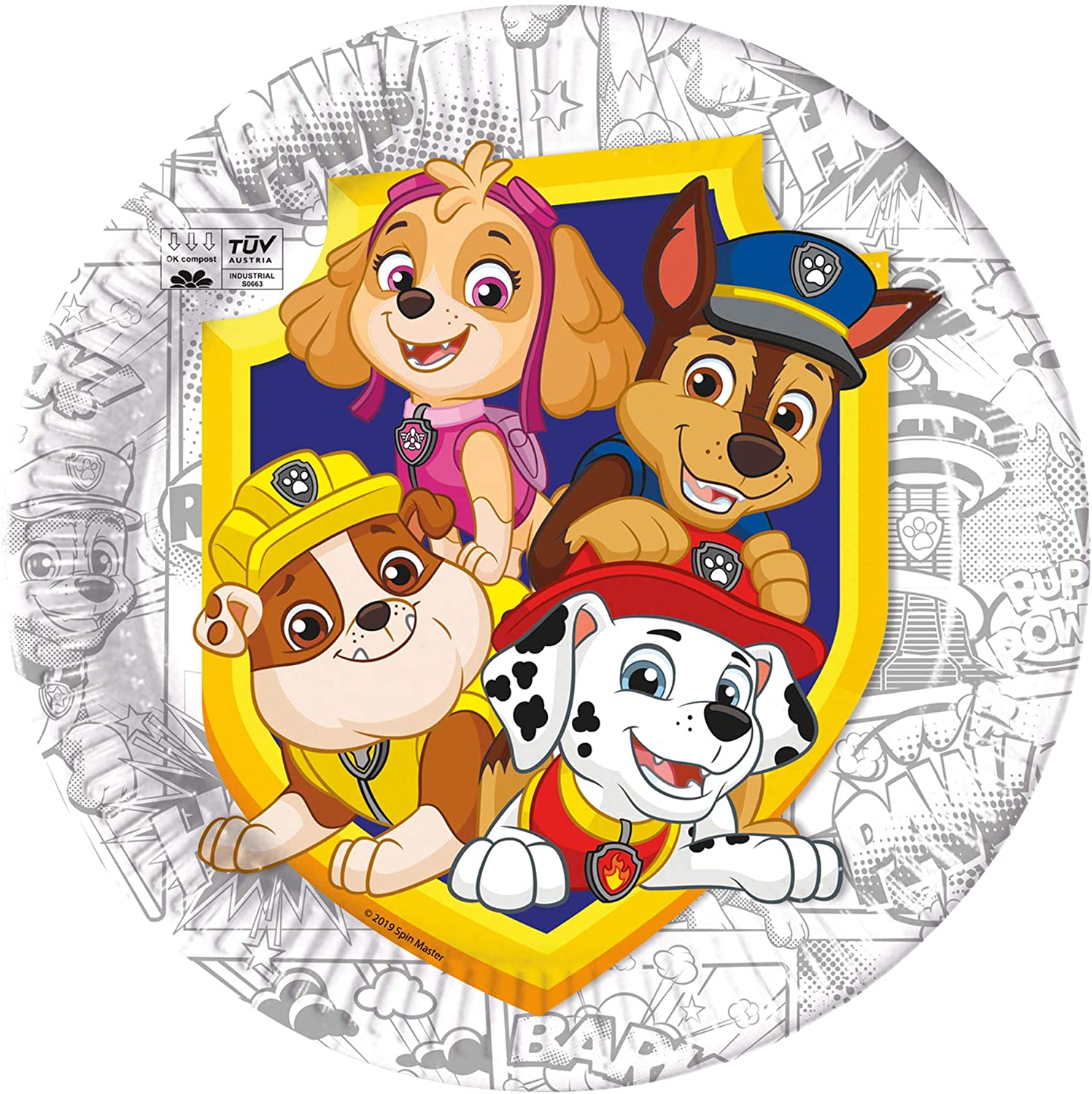 Paw Patrol - Kindergeburtstags-Set (46-teilig, kompostierbar)