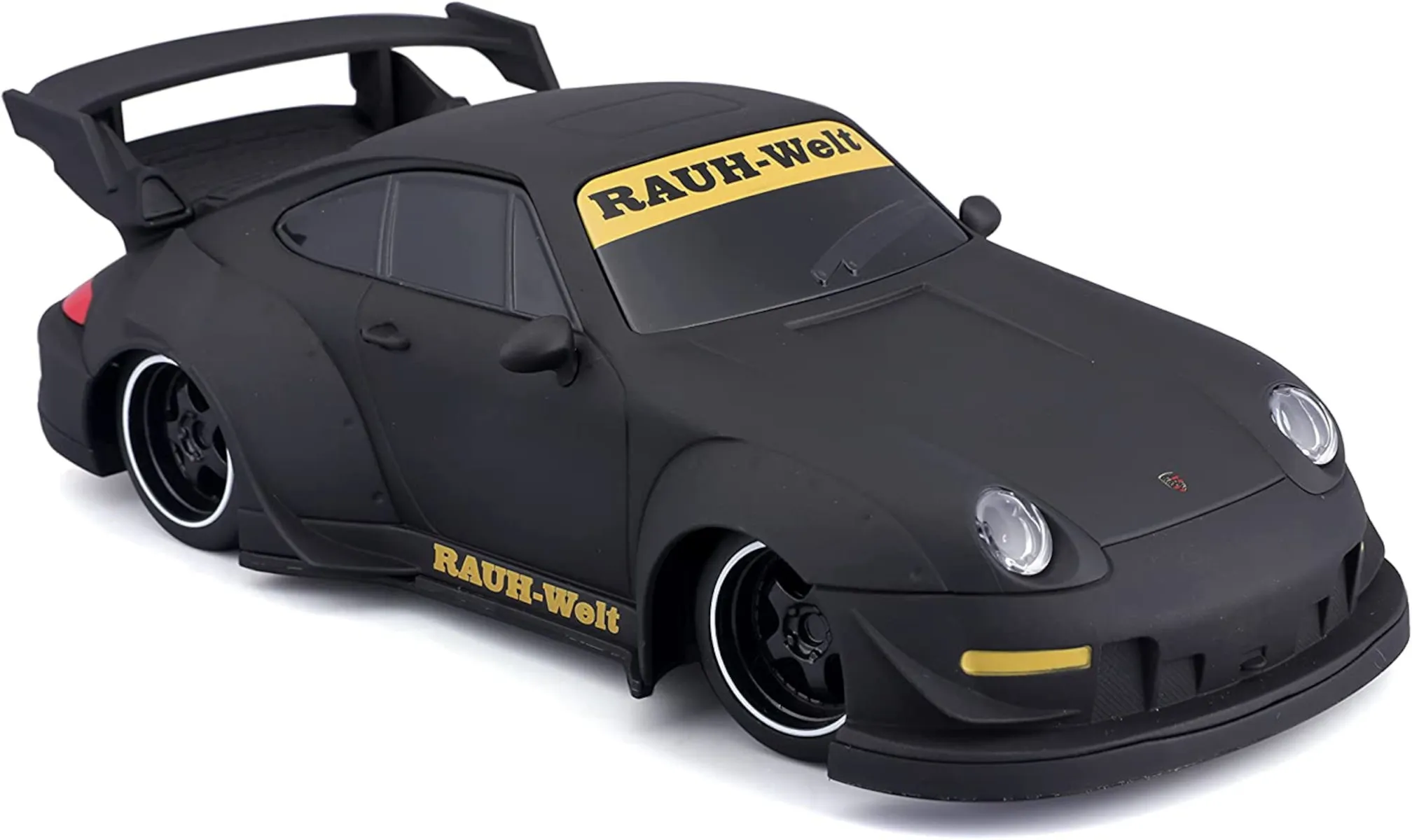 Maisto Tech 81533 - Ferngesteuertes Auto - Porsche 911 993 RWB (matt-schwarz, Maßstab 1:24)