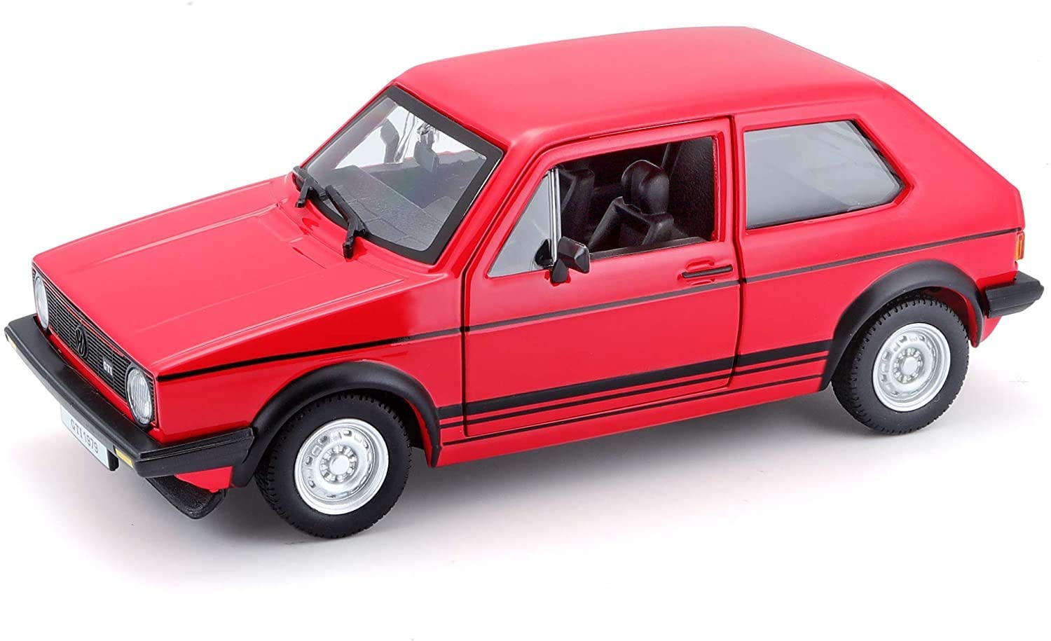 Bburago 18-21089 - Modellauto - VW Golf 1 GTI 1979 (rot, Maßstab 1:24)