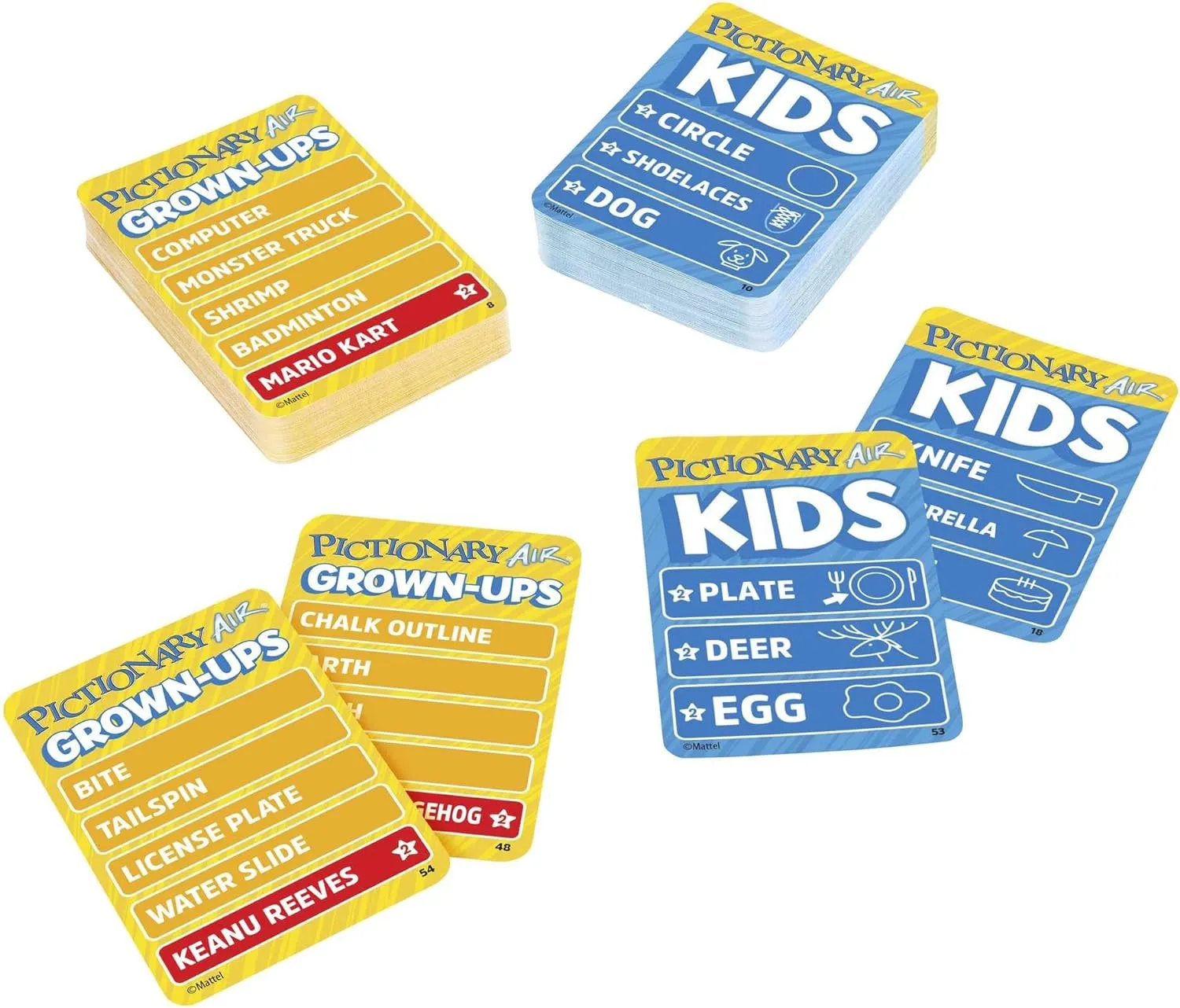 Mattel - Zeichenspiel - Pictionary Air KLEIN gegen GROSS