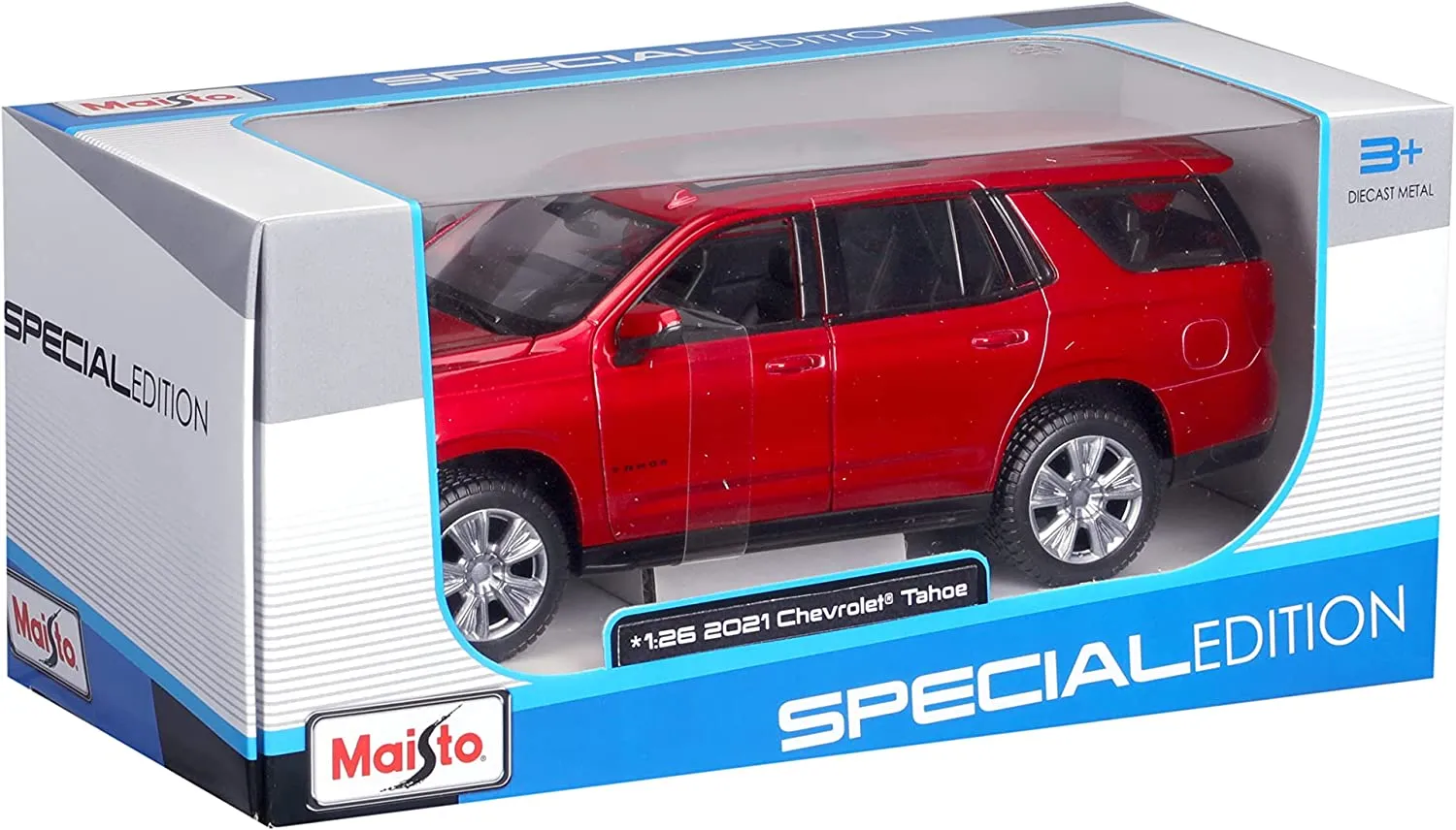 Maisto 31533 - Modellauto - Chevrolet Tahoe '21 (rot, Maßstab 1:26)