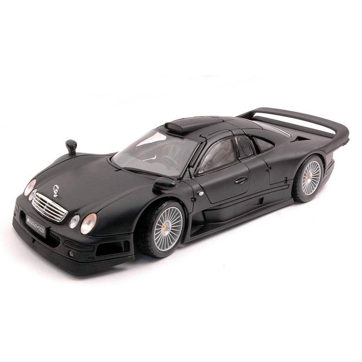 Maisto 31849 - Modellauto -  Mercedes CLK-GTR Streetversion (matt-schwarz, Maßstab 1:18) 