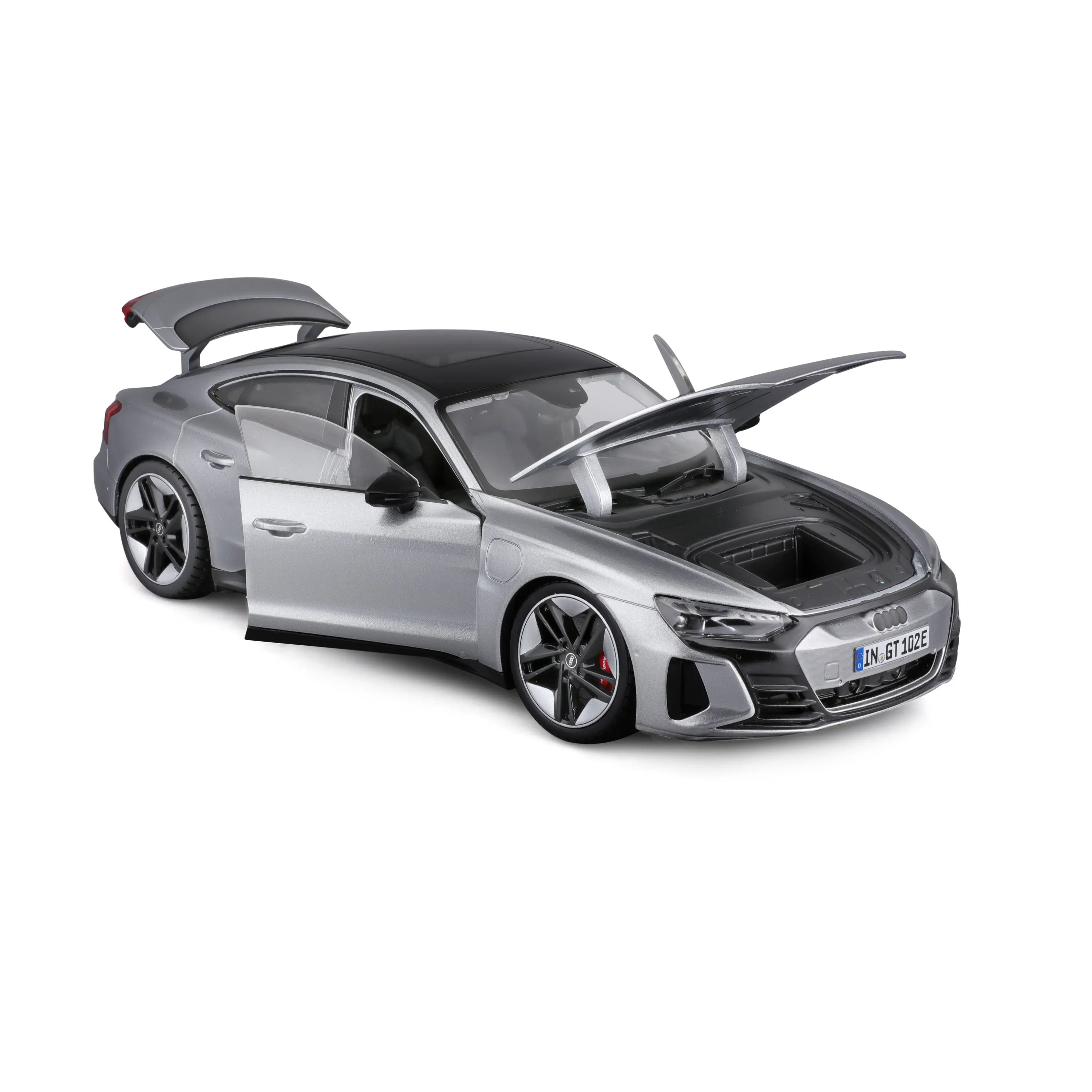 Bburago 18-11050 - Modellauto - Audi RS e-tron GT (silber, Maßstab 1:18)