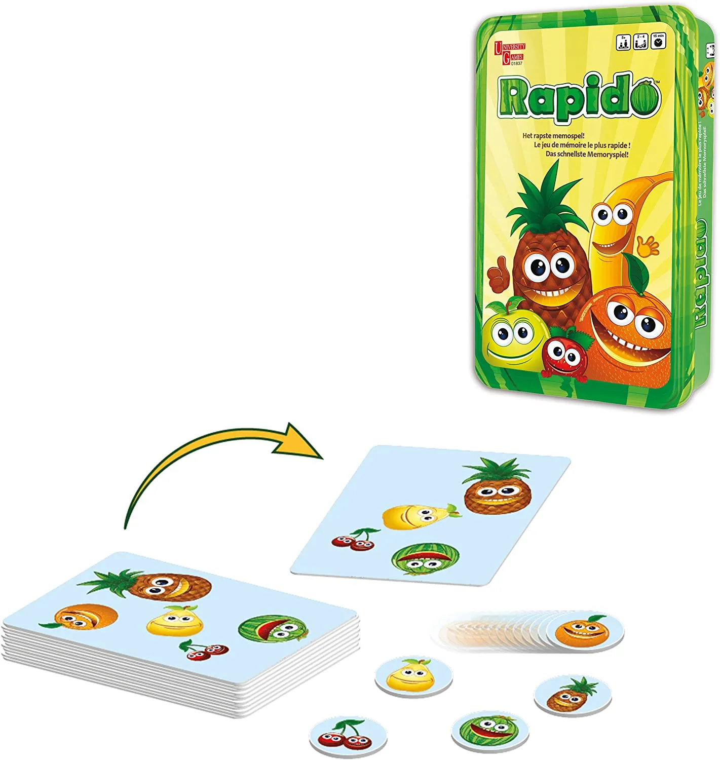 Piatnik Rätsel und Memo-Spielepaket (Rapido, Loco, Tropiko, Detectivo)