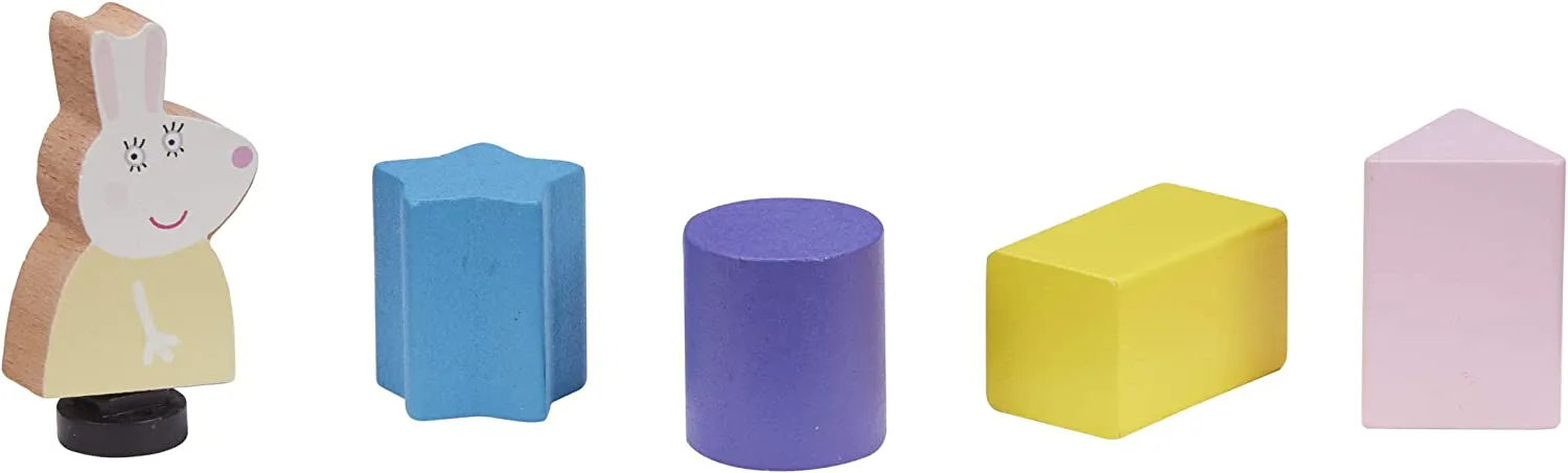 Peppa Wutz Holz Spielzeug - Schulbus (mit Figuren & Accessoires)