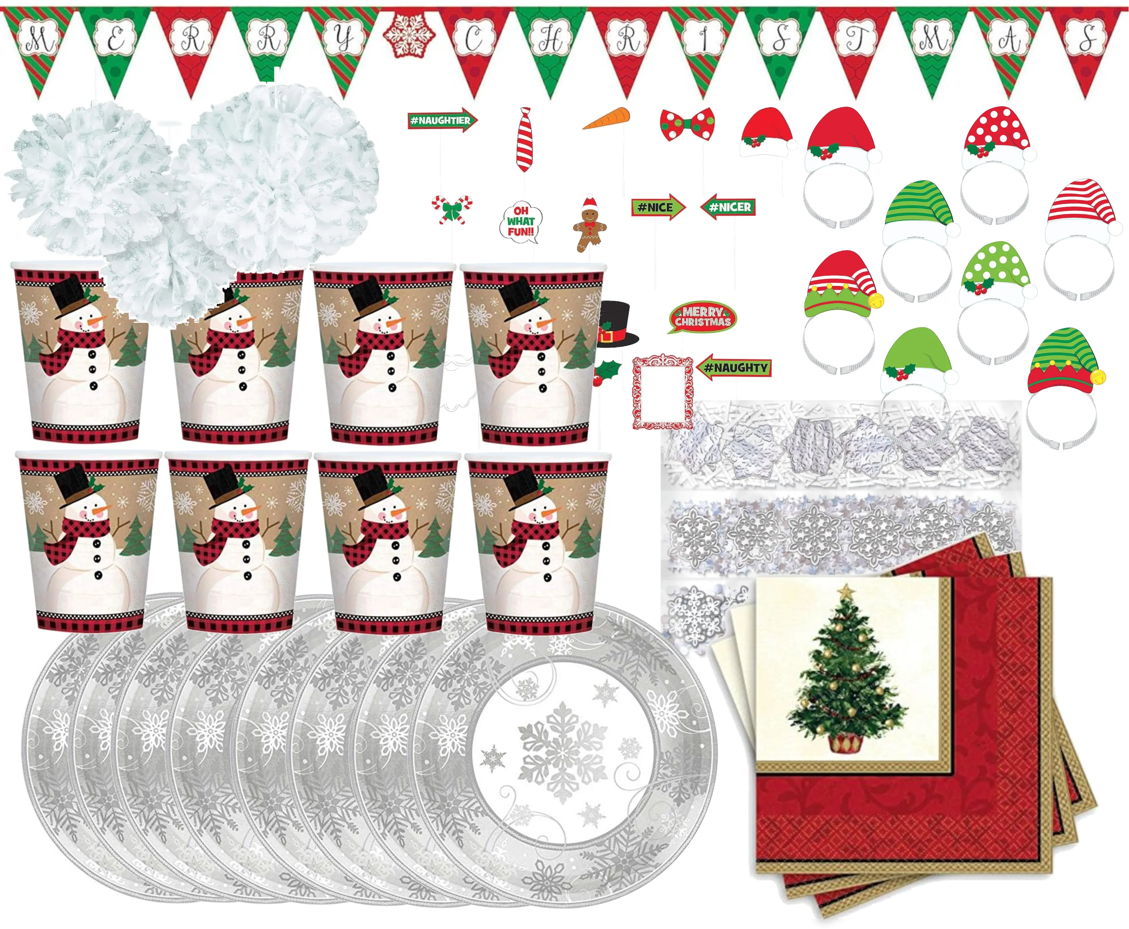 Weihnachtsfeier-Set (66-teilig)