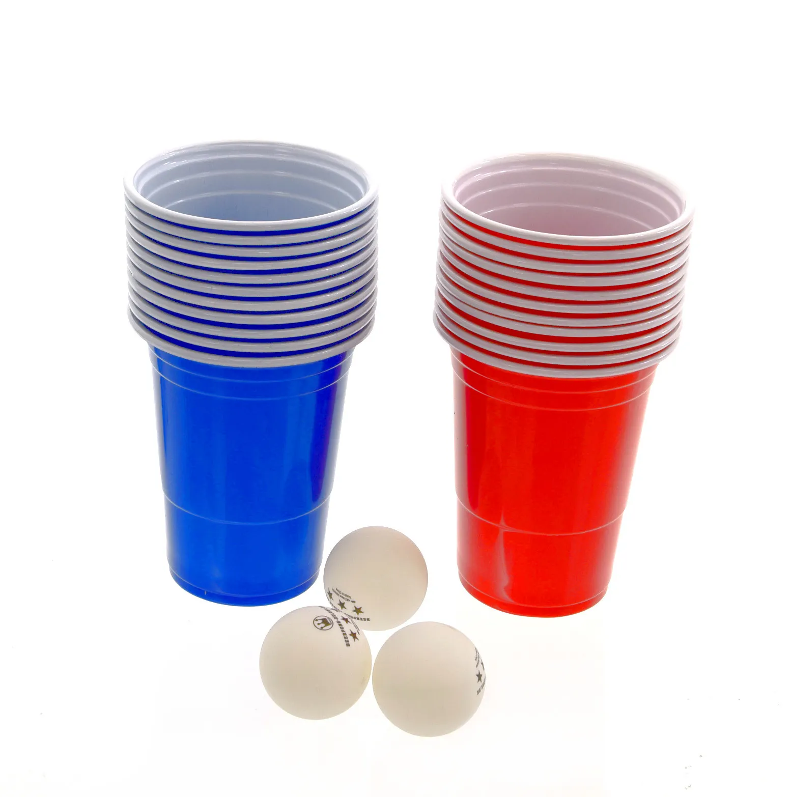 Beerpong-Deluxe Komplettes Set (22 Becher, 3 Bälle)