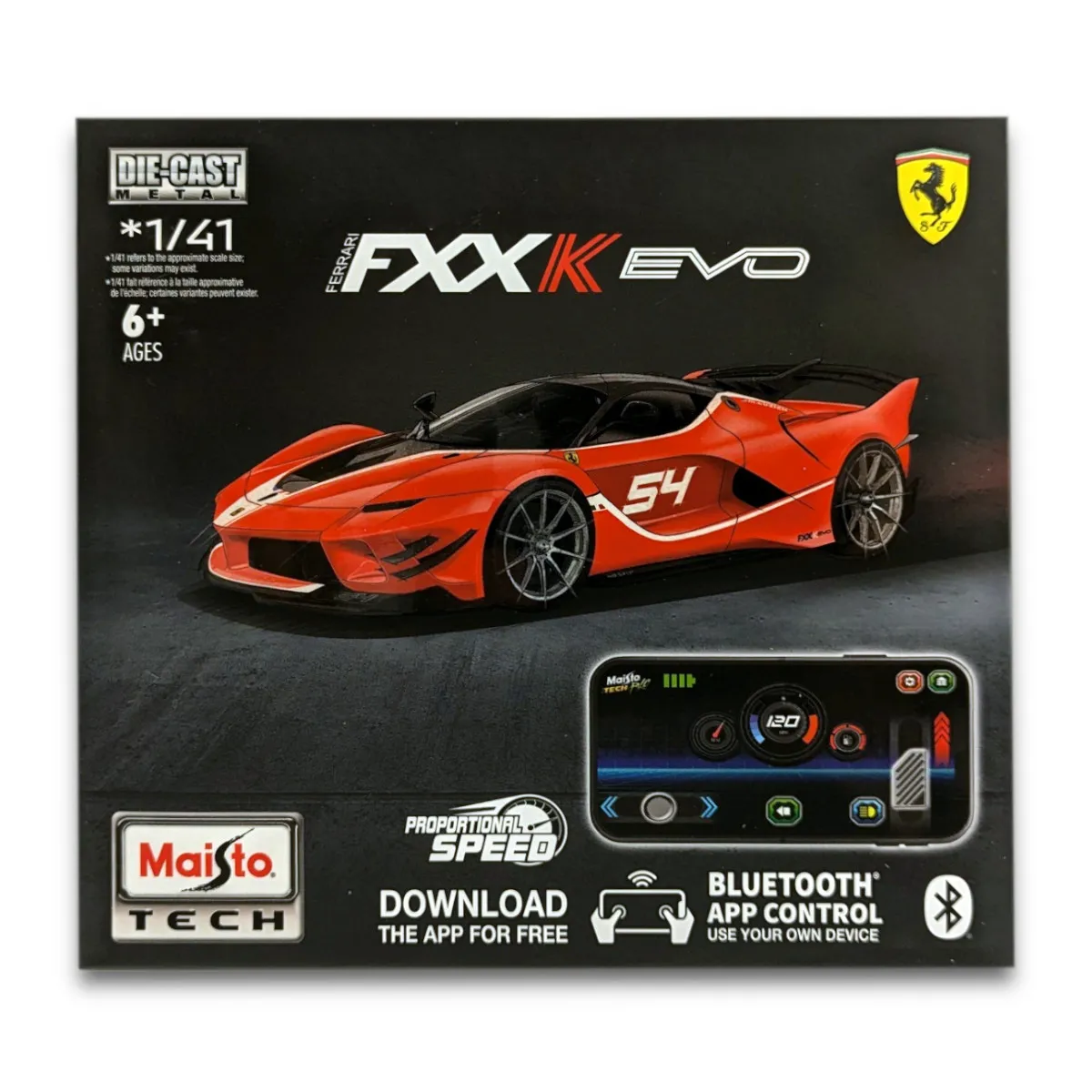Maisto Tech 82650 - Ferngesteuertes Auto - Ferrari FXX K EVO (11cm, Maßstab 1:41)