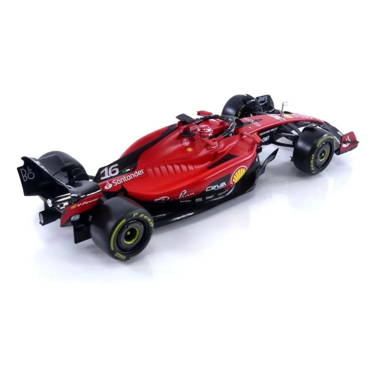 Bburago 18-16812L - Modellauto - F1 Ferrari SF-23, 2023 Leclerc (Maßstab 1:18)