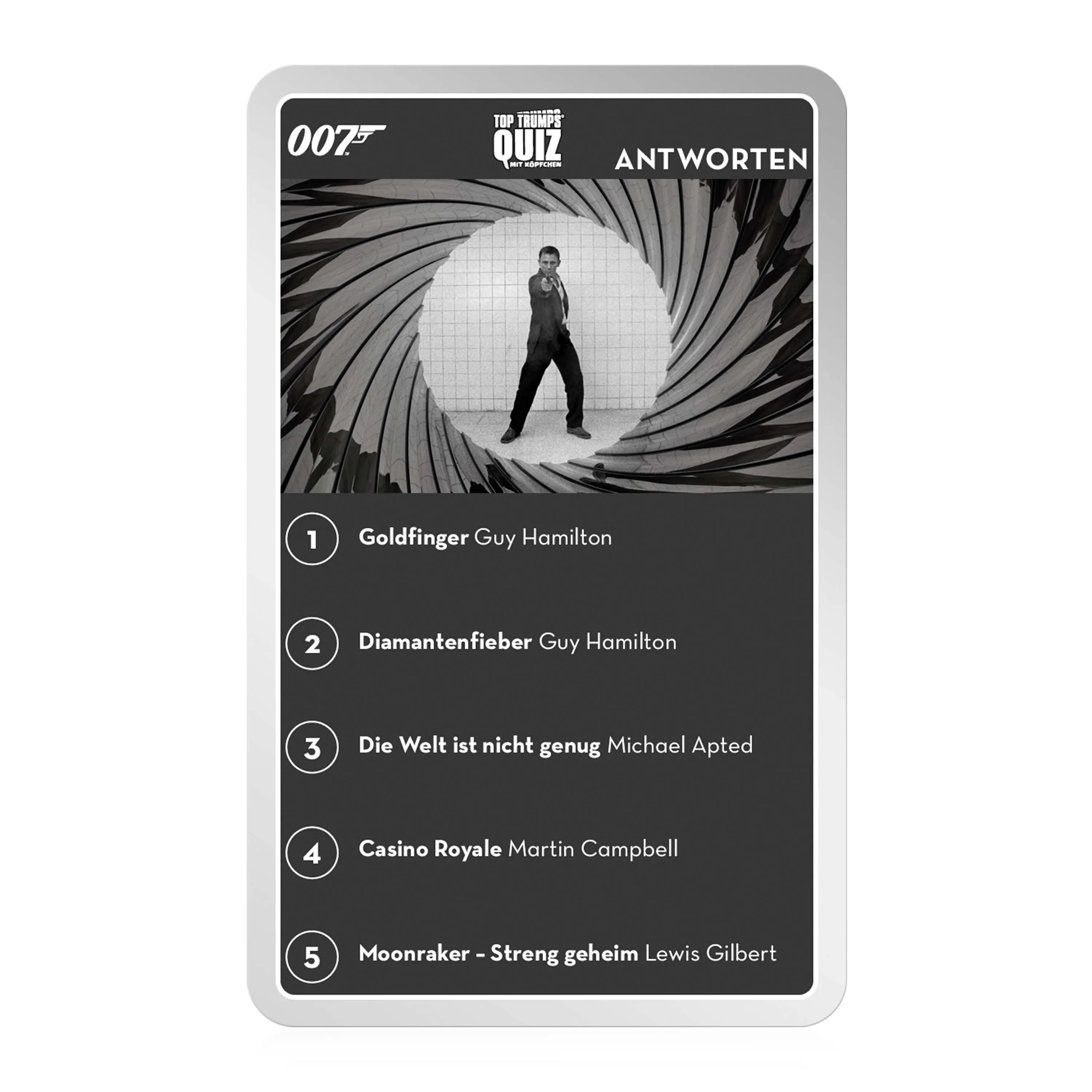 James Bond Cluedo + Top Trumps Quiz Bundle
