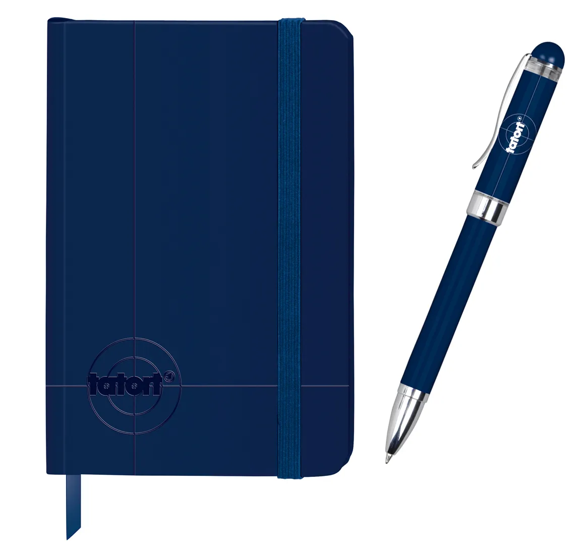 Tatort - Das Notizbuch (klein, A6) + Kugelschreiber