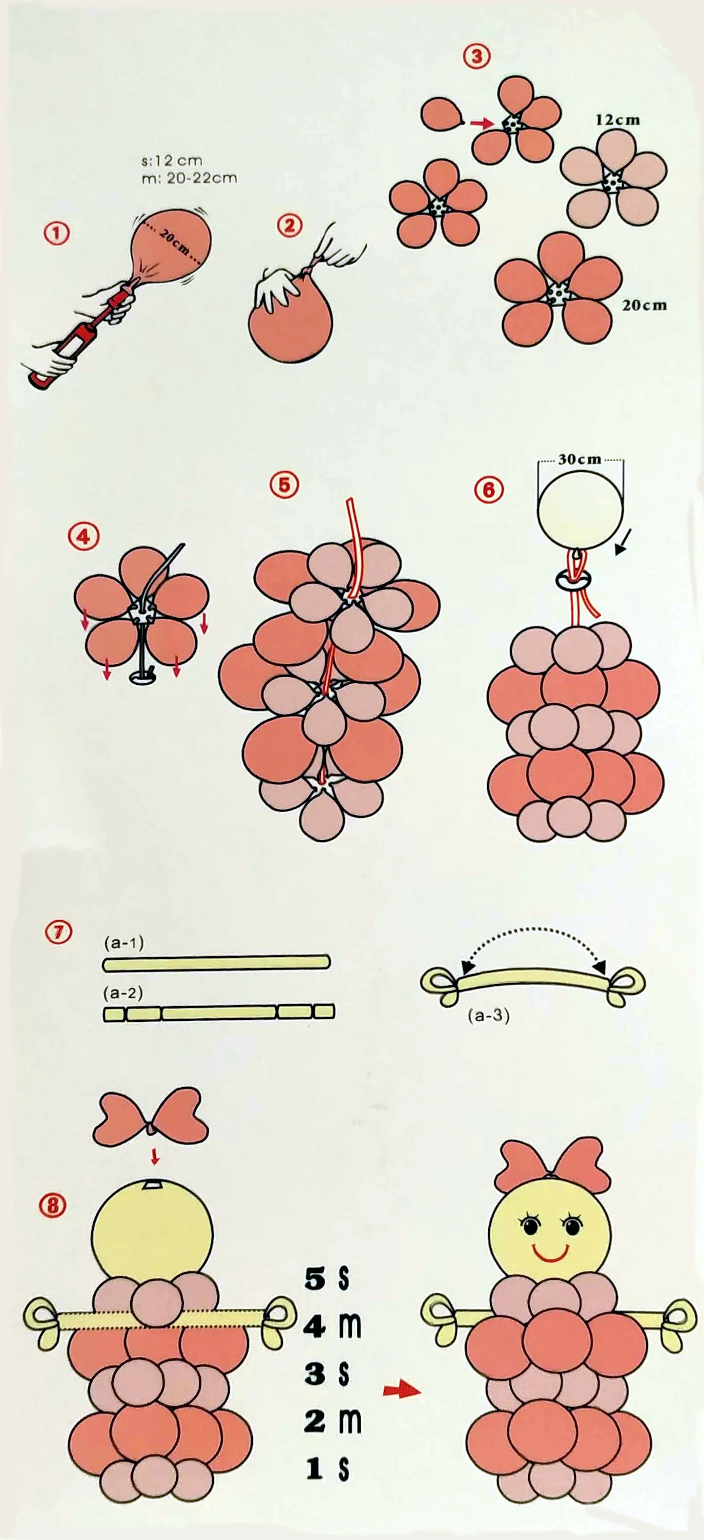 DIY Ballonfigur Geburt (100cm)