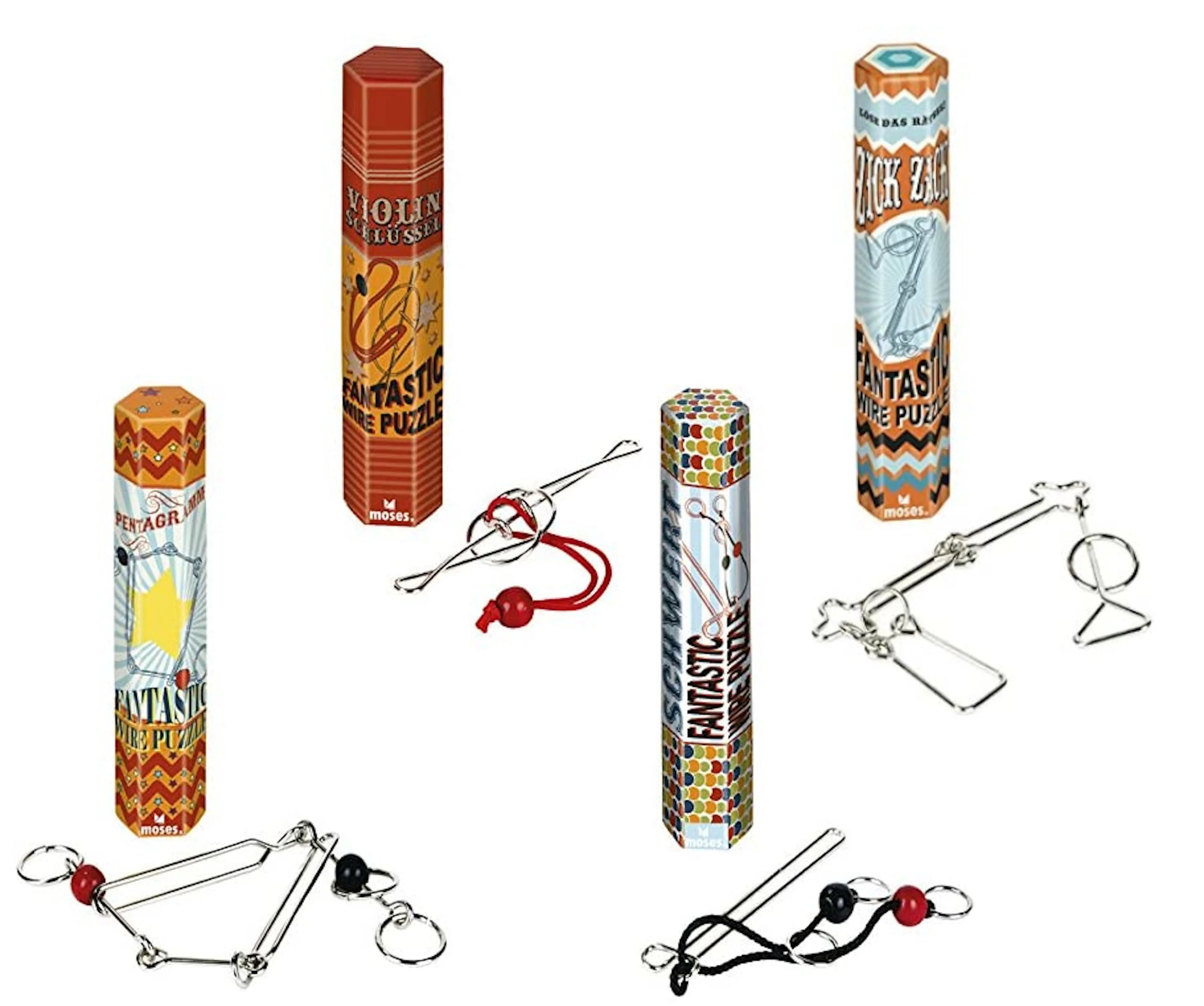 Fantastic Wire Puzzles 4er Set