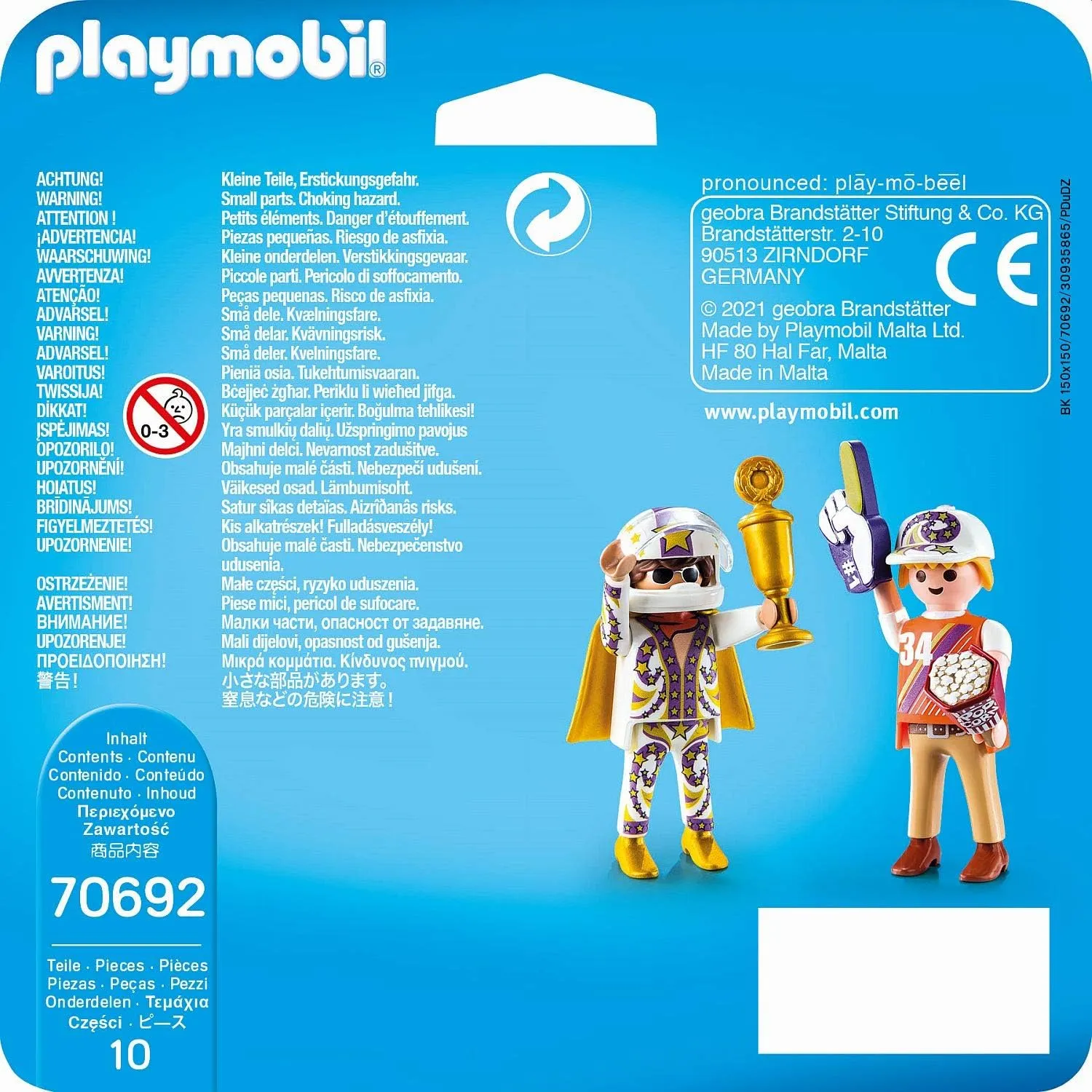 Playmobil Spielfigur - Stuntshow-Team (2er Pack)