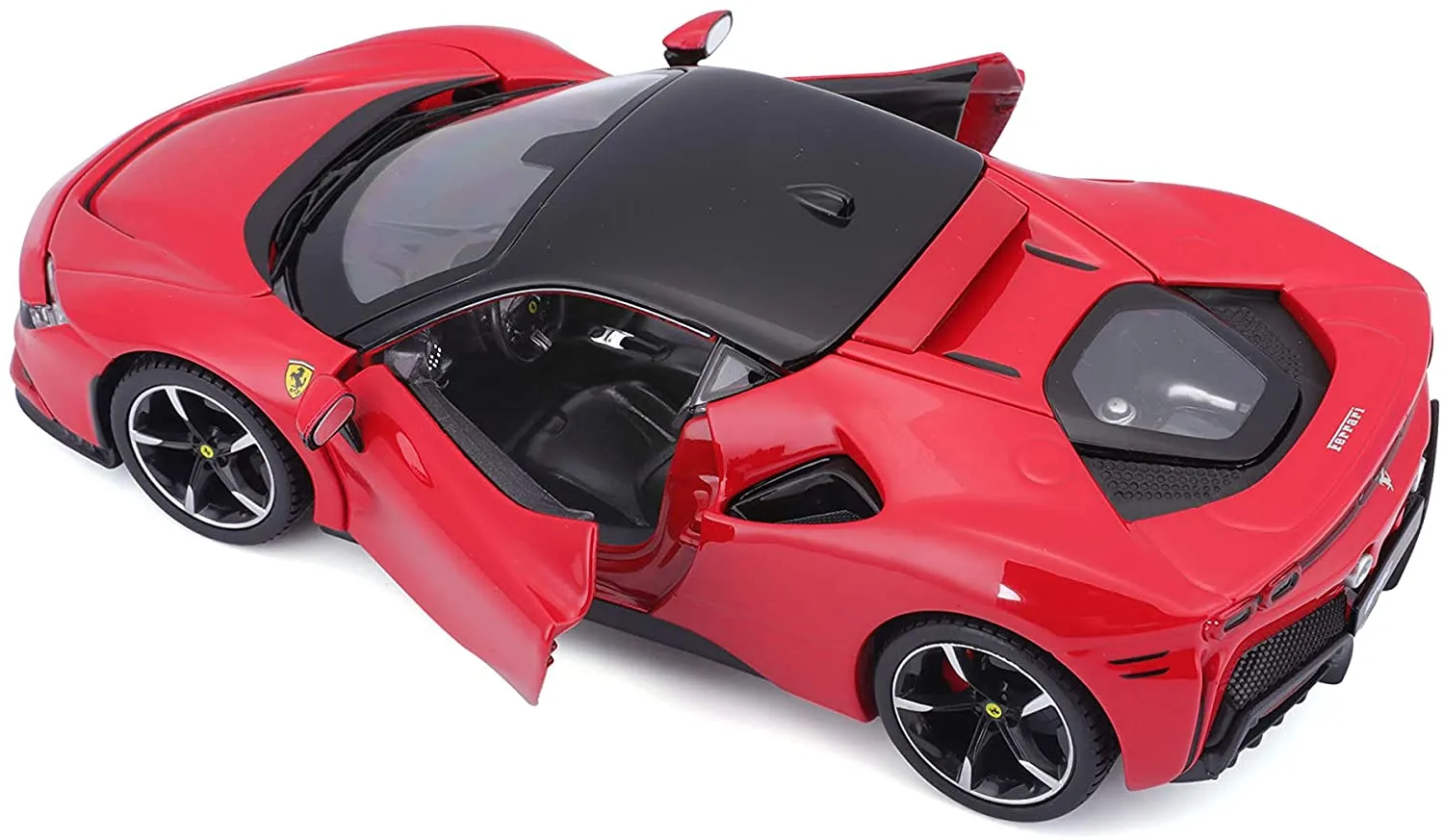 Bburago 18-26028 - Modellauto - Ferrari R&P SF90 Stradale (rot, Maßstab 1:24)