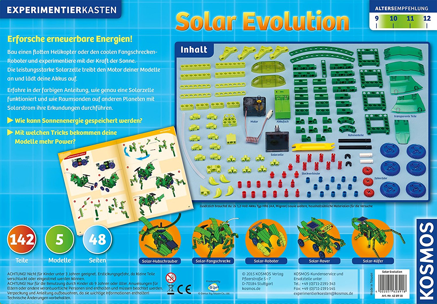 Kosmos 628918 - Experimentierkasten - Solar Evolution