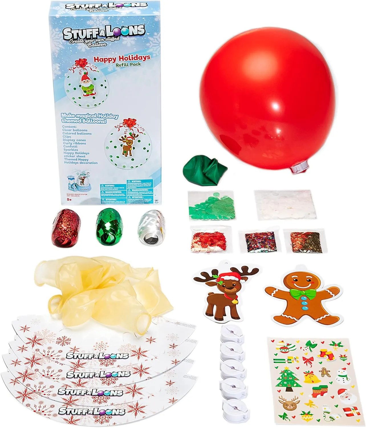 BOTI 37629 - STUFFALOONS - Happy Holiday Refill Pack