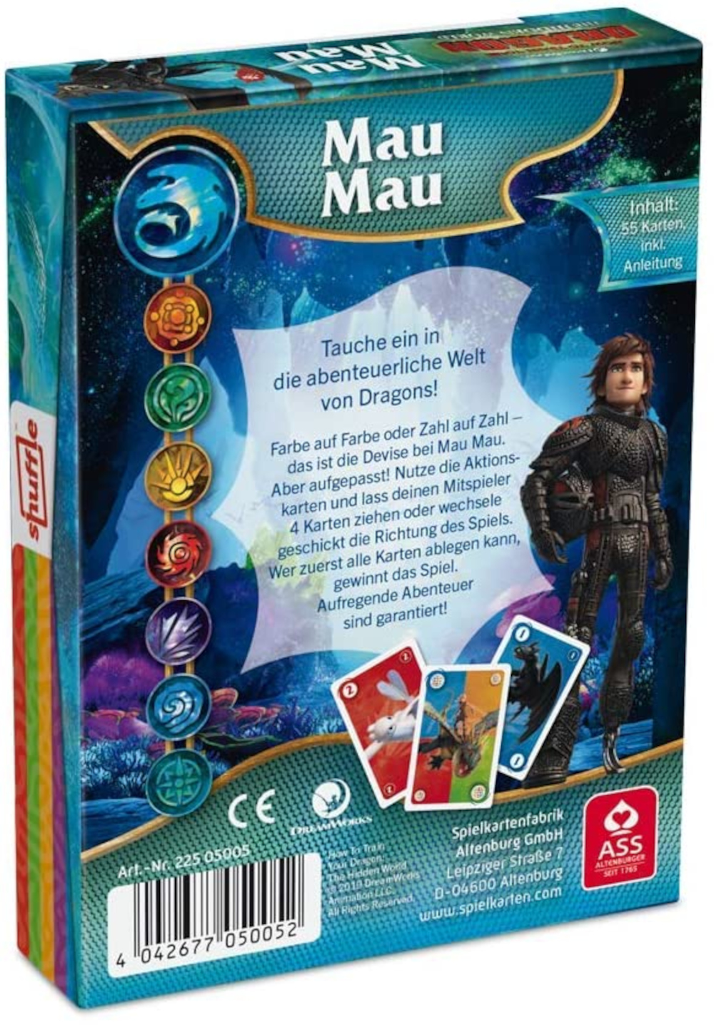 ASS Altenburger 22505005 - Mau Mau Kartenspiel - Dragons