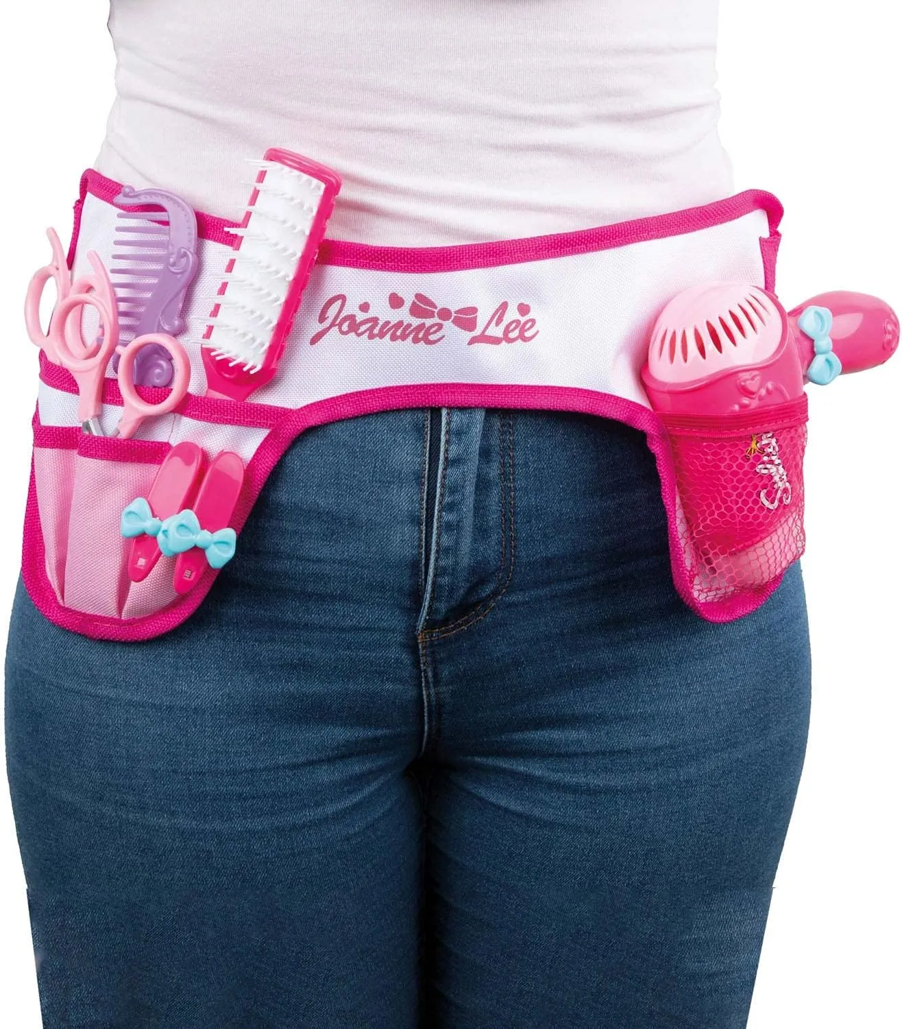 Toi-Toys 45972A - Glamour Shine Friseurset Friseur-Gürtel mit echtem Föhn