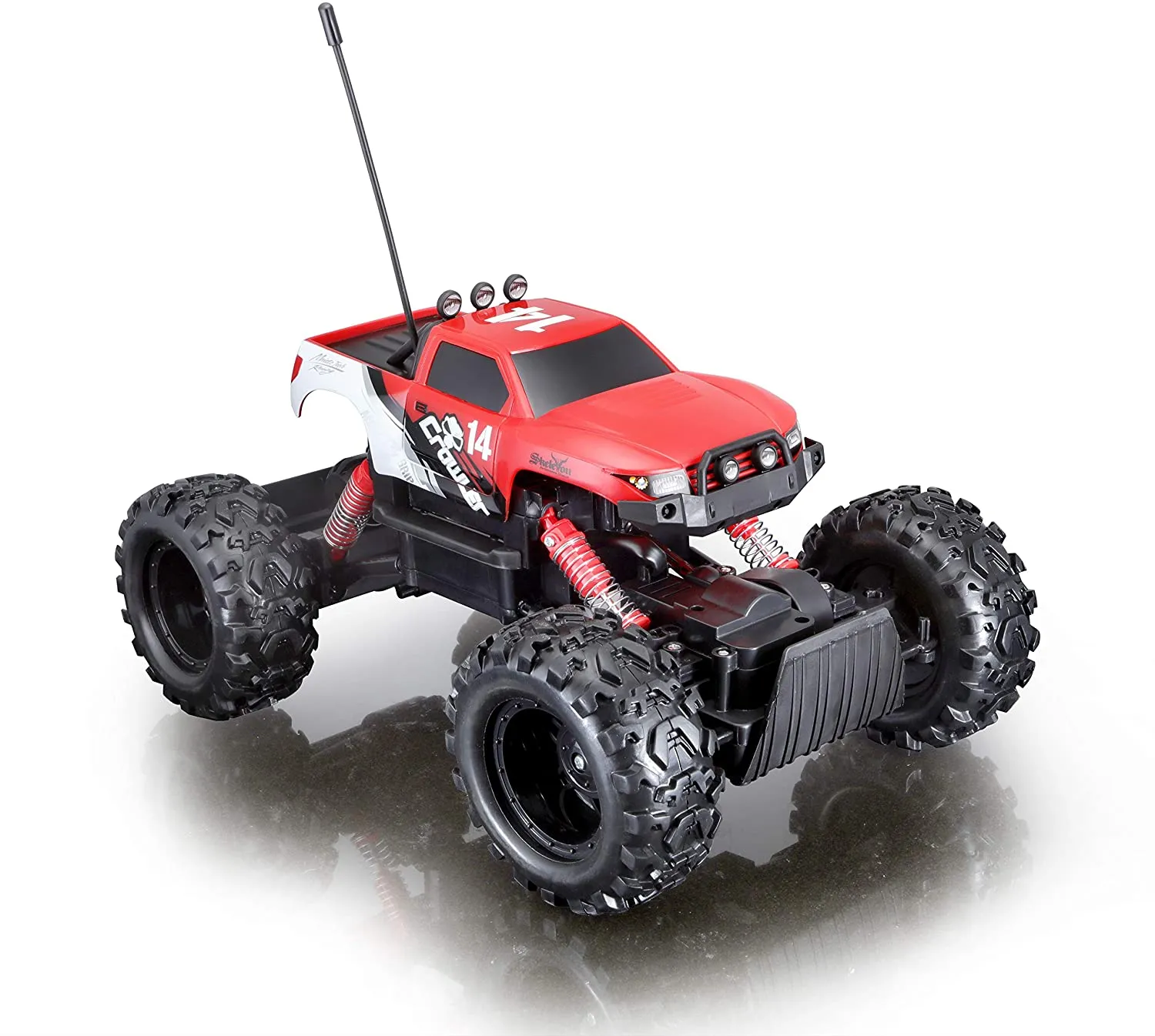 Maisto Tech 81152- Ferngesteuertes Auto - Rock Crawler (rot, 32cm)