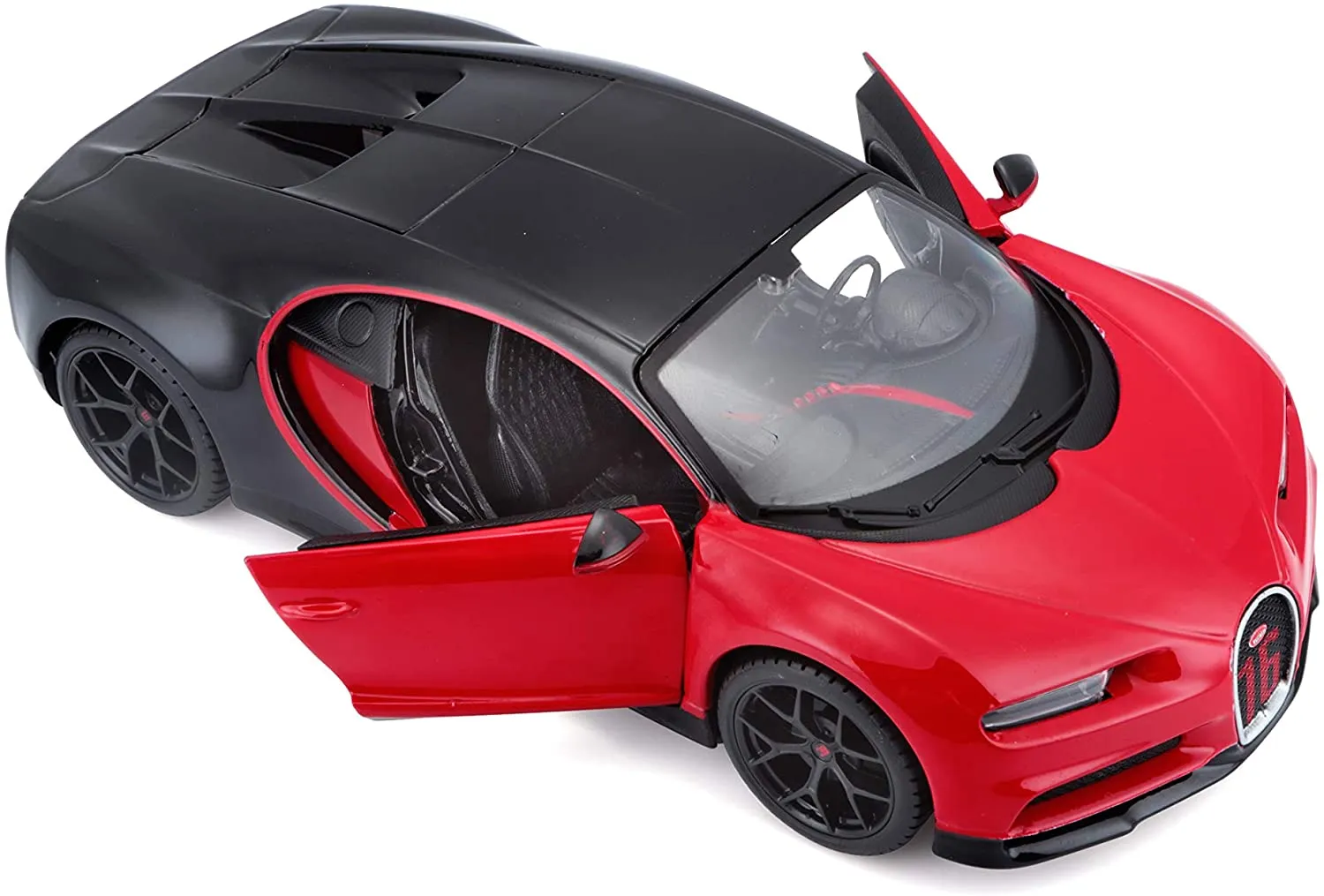 Maisto 31524 - Modellauto - Bugatti Chiron Sport (schwarz-rot, Maßstab 1:24)
