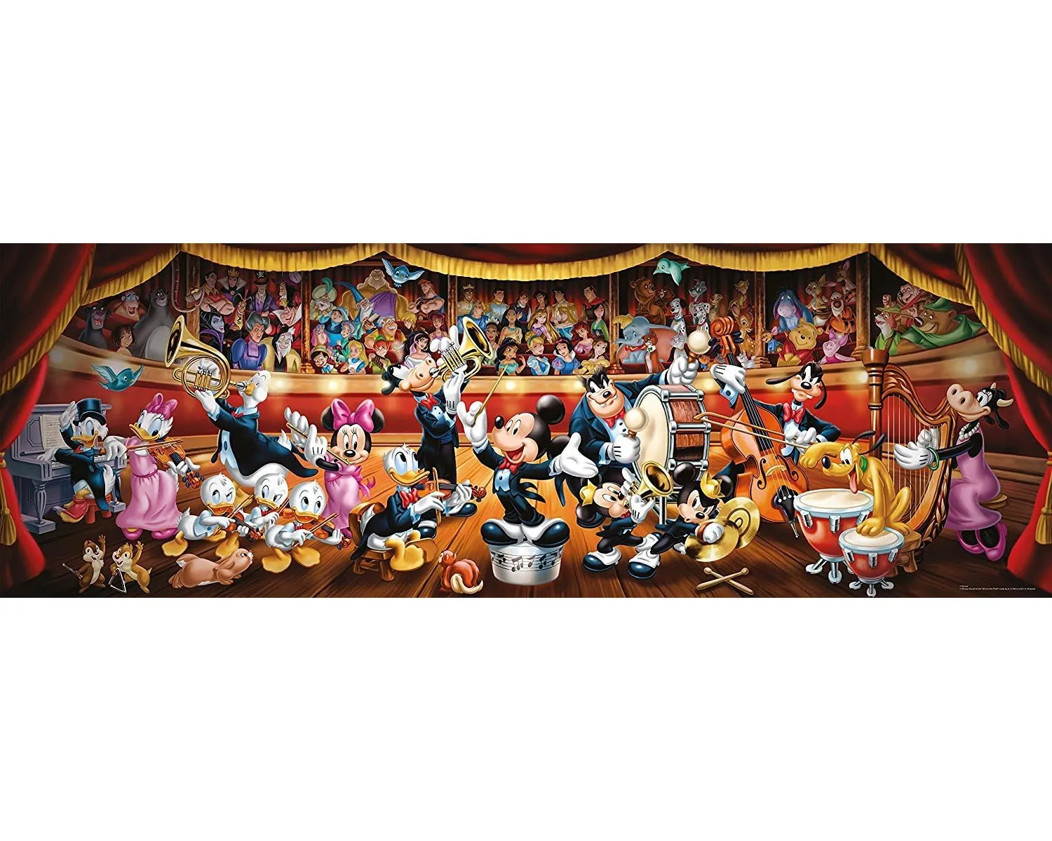 Clementoni 39445 - Panorama Puzzle - Disney Orchester