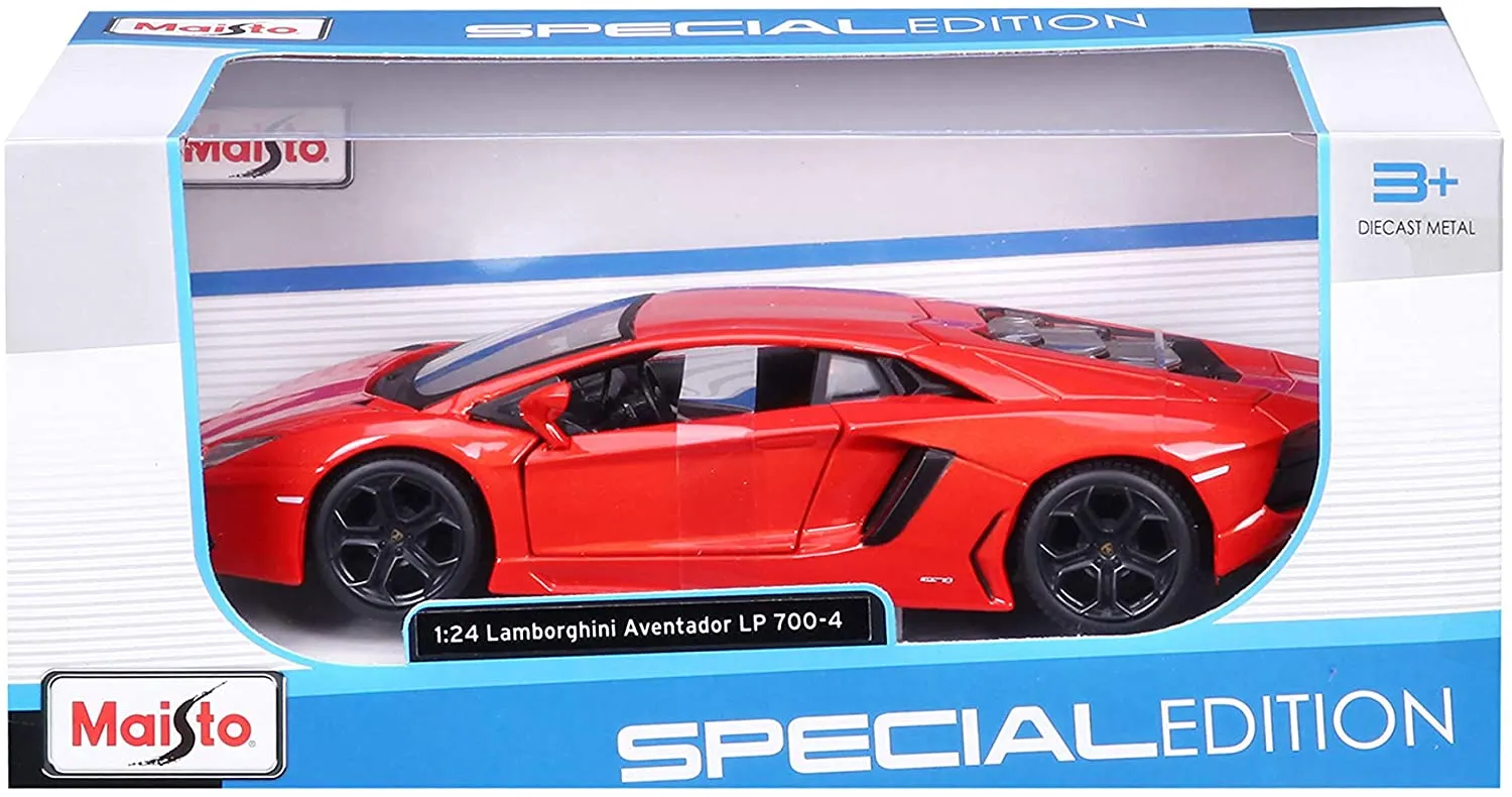 Maisto 31210 - Modellauto -  Lamborghini Aventador LP 700-4 (metallic-orange, Maßstab 1:24)