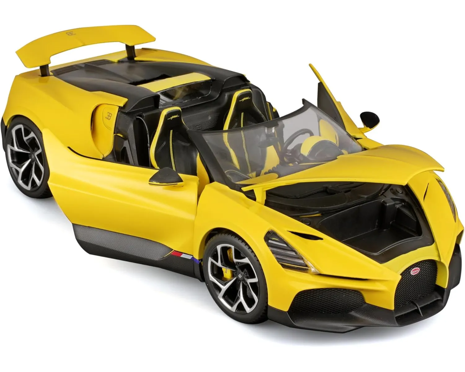 Bburago 18-11051 - Modellauto - Bugatti Mistral (gelb, Maßstab 1:18)