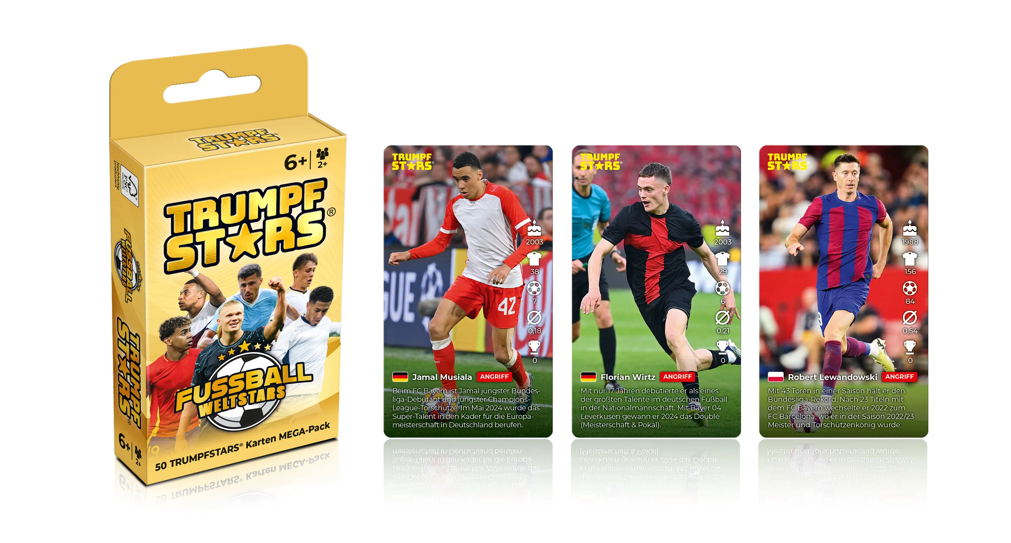 Gomazing - Fußball Spiele Bundle (3-teilig): Trumpfstars, Quizstars & DFB Retro Spieleset