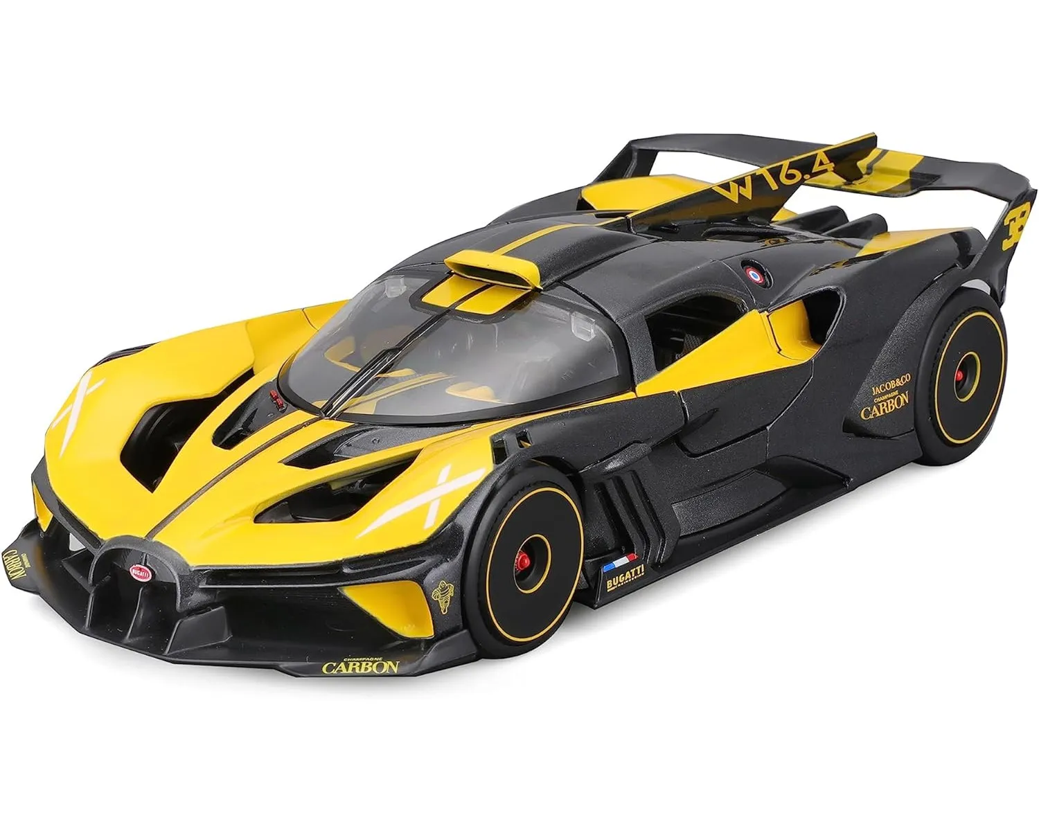 Maisto 32911 - Modellauto - Bugatti Bolide (gelb, Maßstab 1:24)