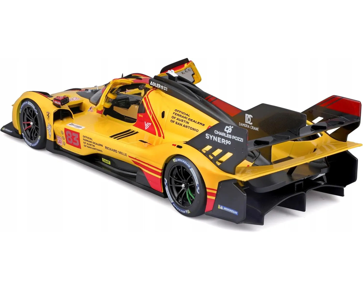 Bburago 18-16313 - Modellauto - Ferrari Deluxe 499P LMH #83, '24 (Maßstab 1:18)