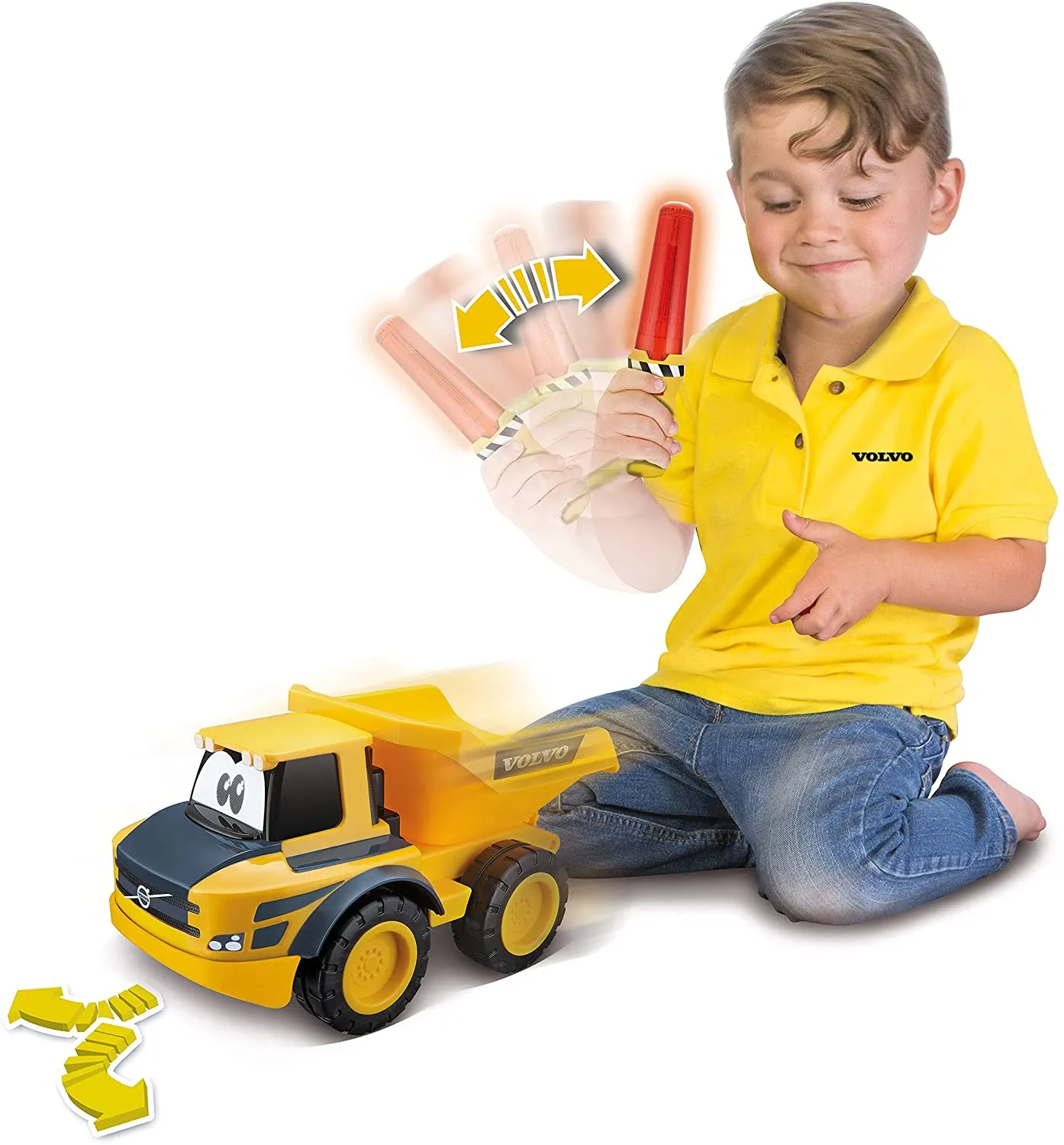 BB Junior 16-92005  - Ferngesteuertes Auto - Volvo Kipper (20cm)