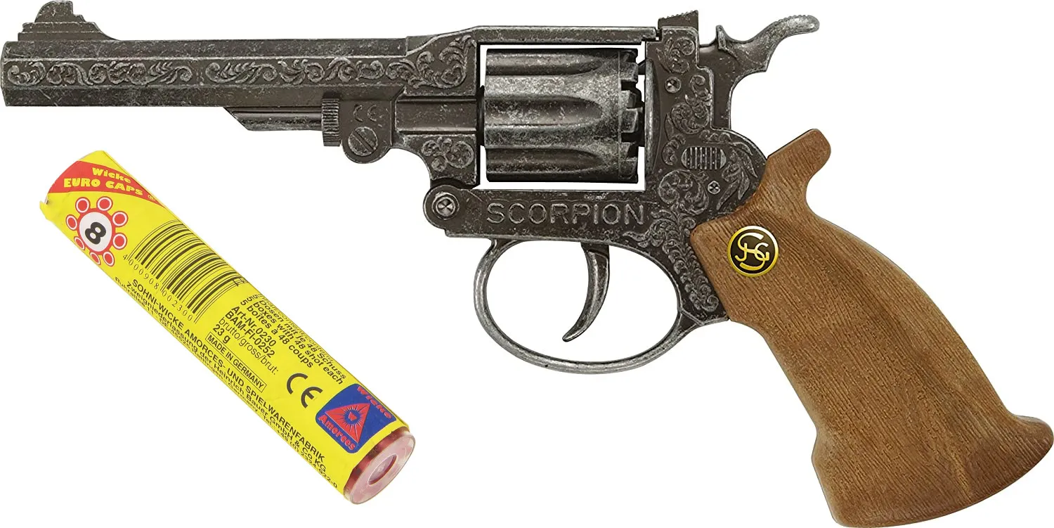Schrödel 106 8278 - Spielzeugpistole - Scorpion antik, 8 Schuss