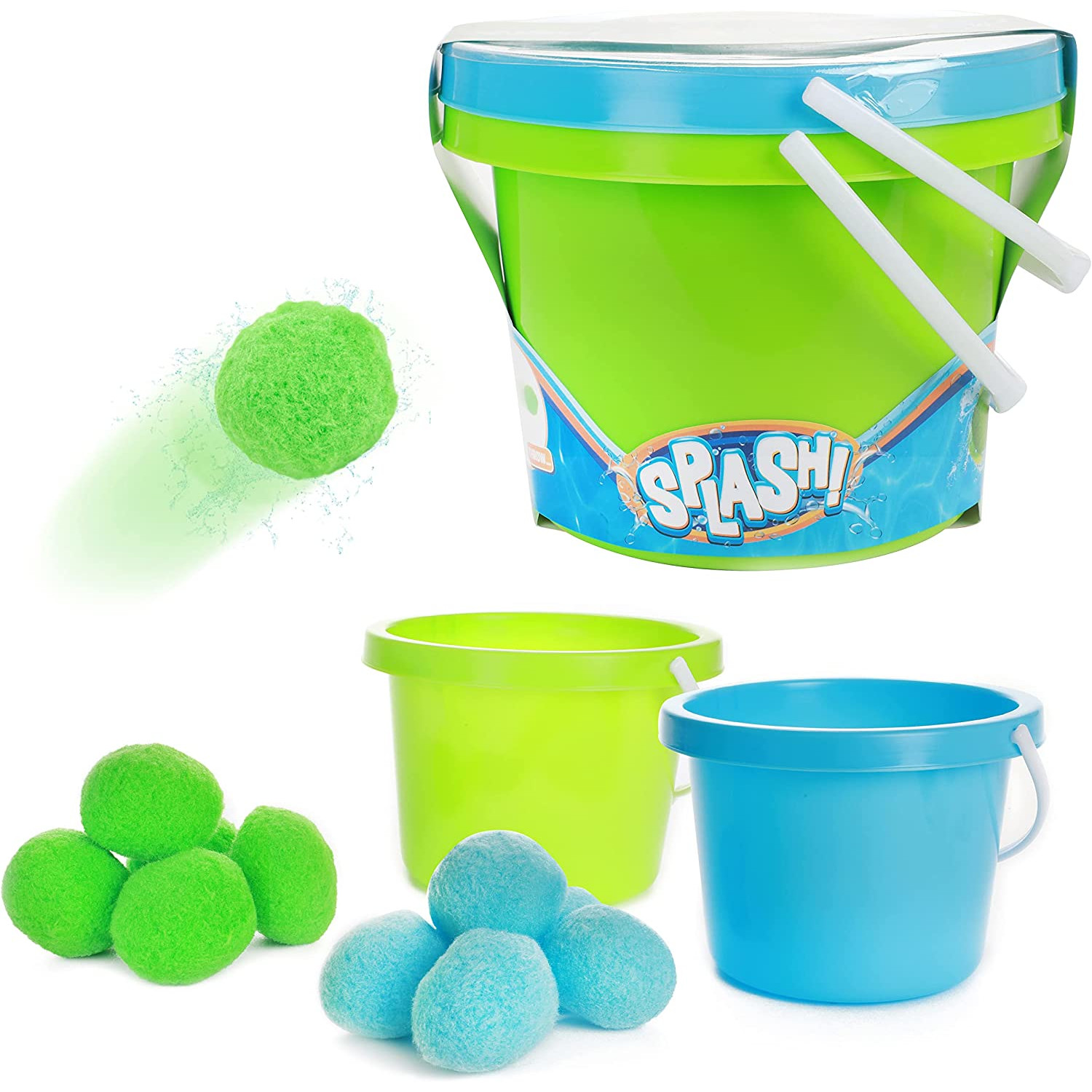 Toi-Toys - SPLASH Super Splashbällekampf (2 Eimer + 10 Bälle) Toi-Toys - SPLASH Super Splashbällekampf (2 Eimer + 10 Bälle)
