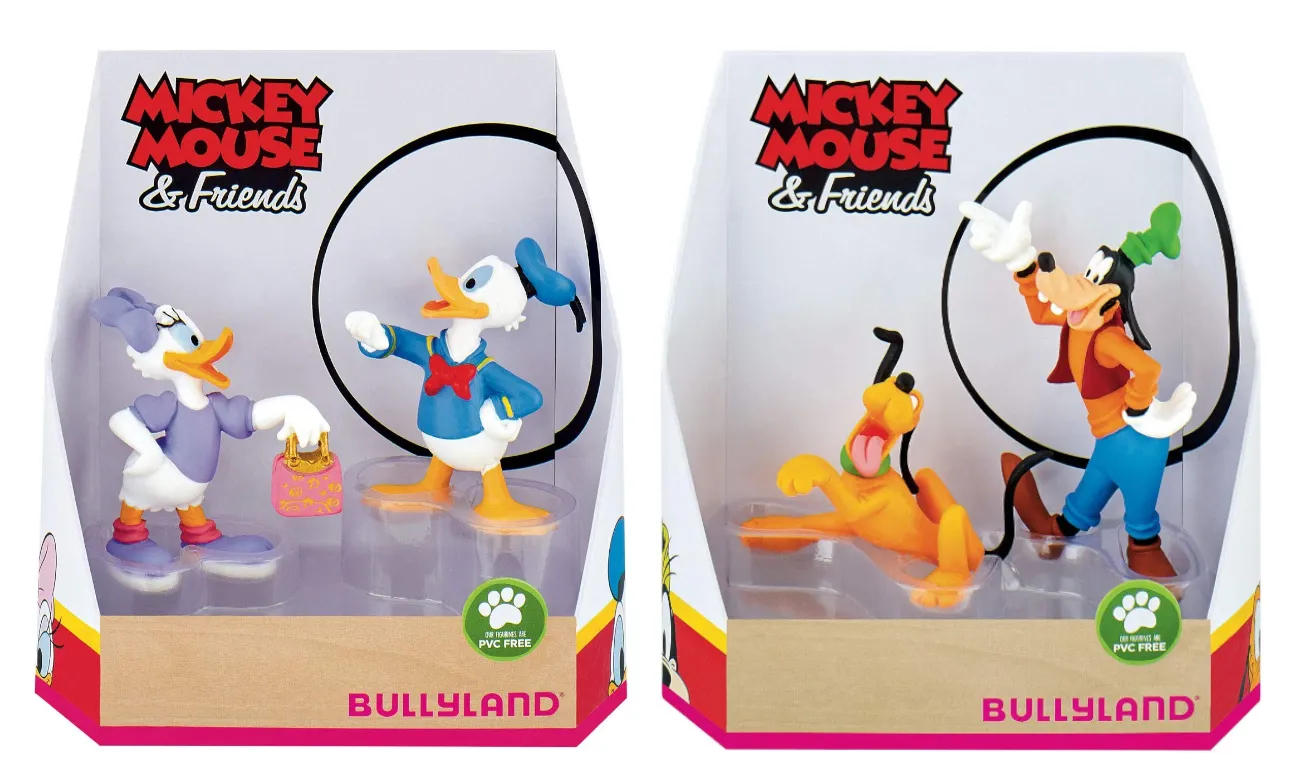 "Micky & Friends" Figuren 7cm 4er Set (Daisy, Donald, Goofy, Pluto)