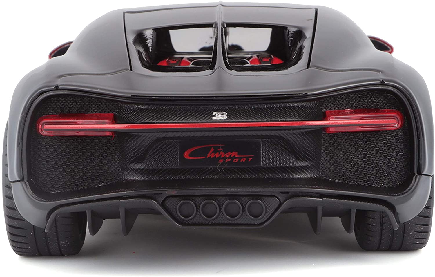Maisto 31524 - Modellauto - Bugatti Chiron Sport (schwarz-rot, Maßstab 1:24)