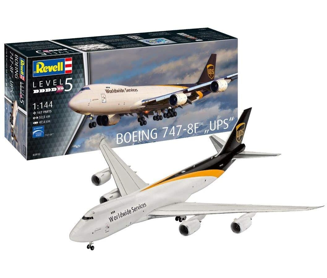 Revell 03912 - Modellbausatz - Boeing 747-8F, UPS Paketdienst Revell 03912 - Modellbausatz - Boeing 747-8F, UPS Paketdienst