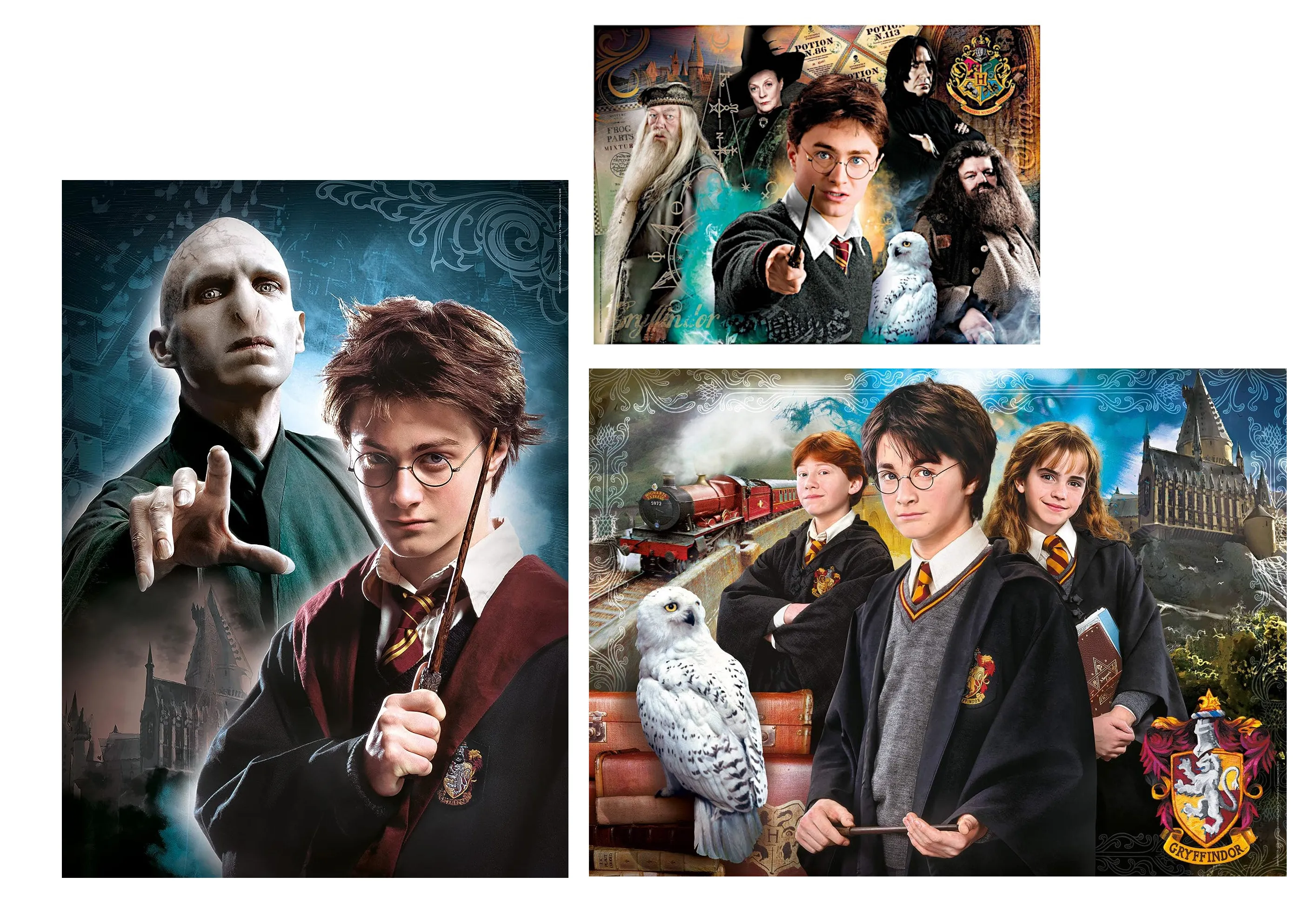 Clementoni 80075 - Puzzle - Harry Potter (1x 500 Teile, 2x 1000 Teile)