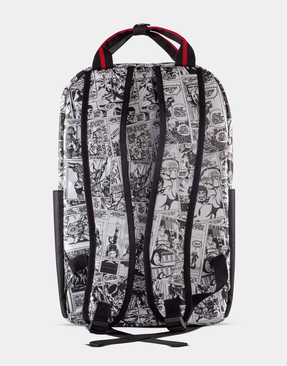 Marvel Rucksack - Comic (schwarz/weiß) + Gürteltasche