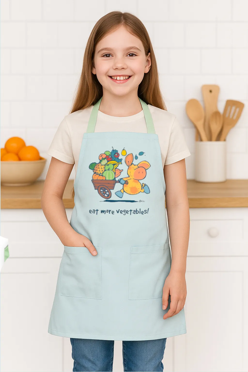 NICI 27792 - Farm Friends Schürze - eat more vegetables