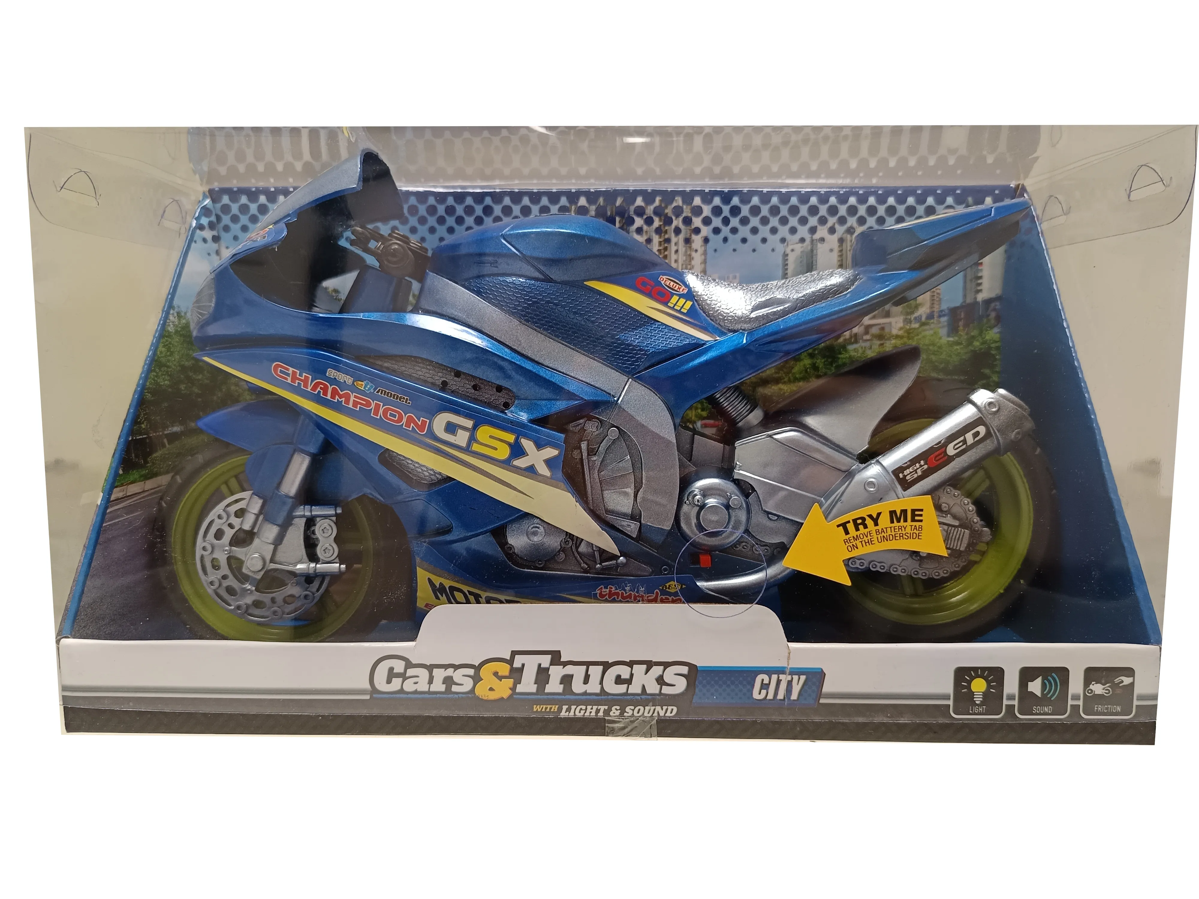 Toi-Toys 29210Z - CARS_TRUCKS Rennmotorad 30 cm