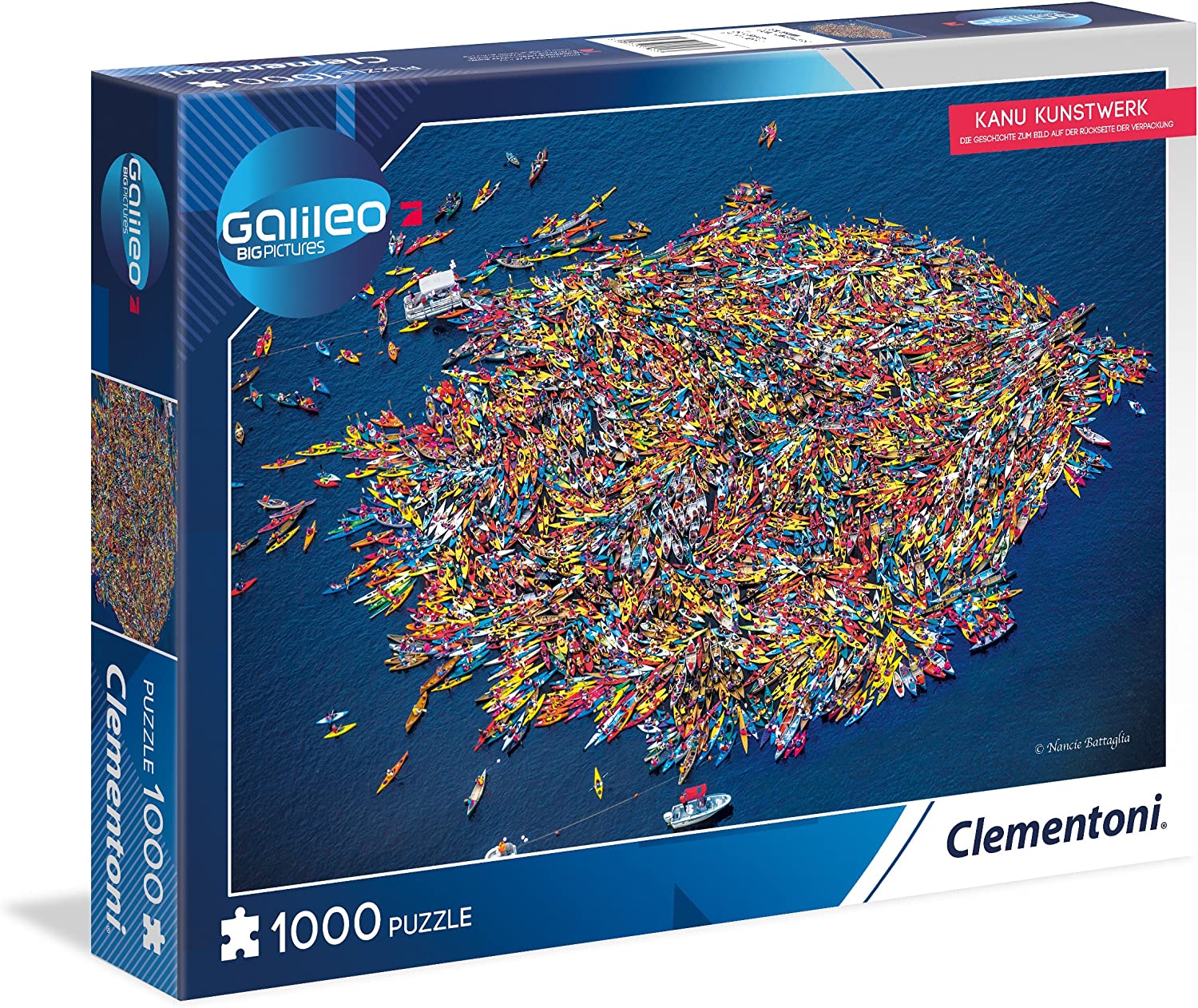 Clementoni - Galileo Big Pictures Puzzle - Kanu Kunstwerk (1000 Teile)