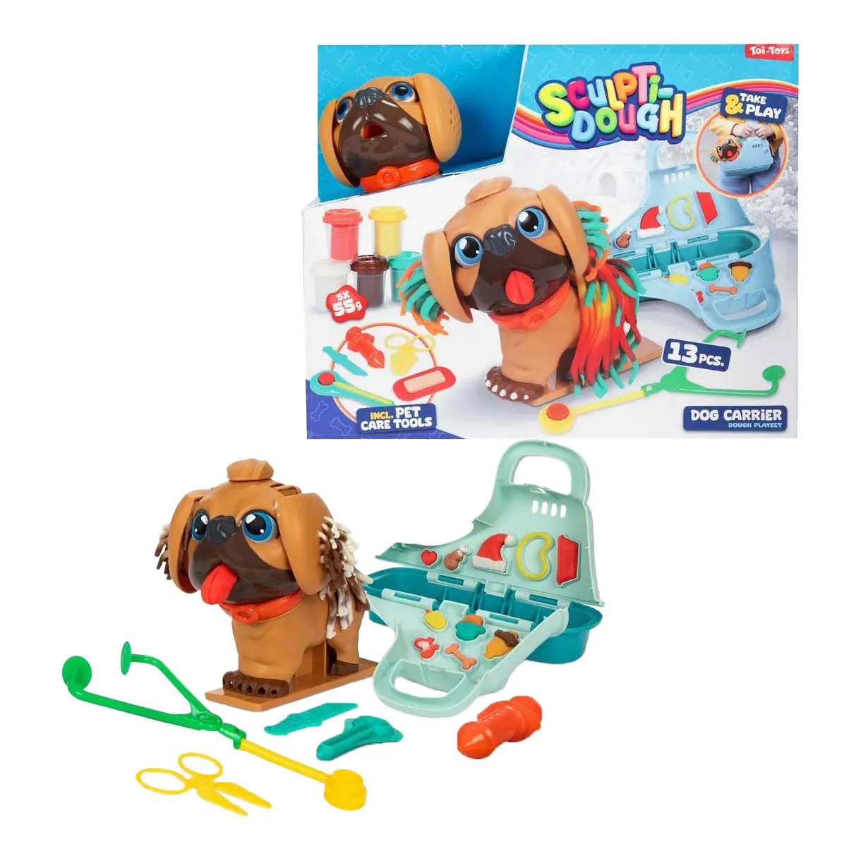 Toi-Toys 47711A - SCULPTIDOUGH Knetset -Tierenarzt-Hund