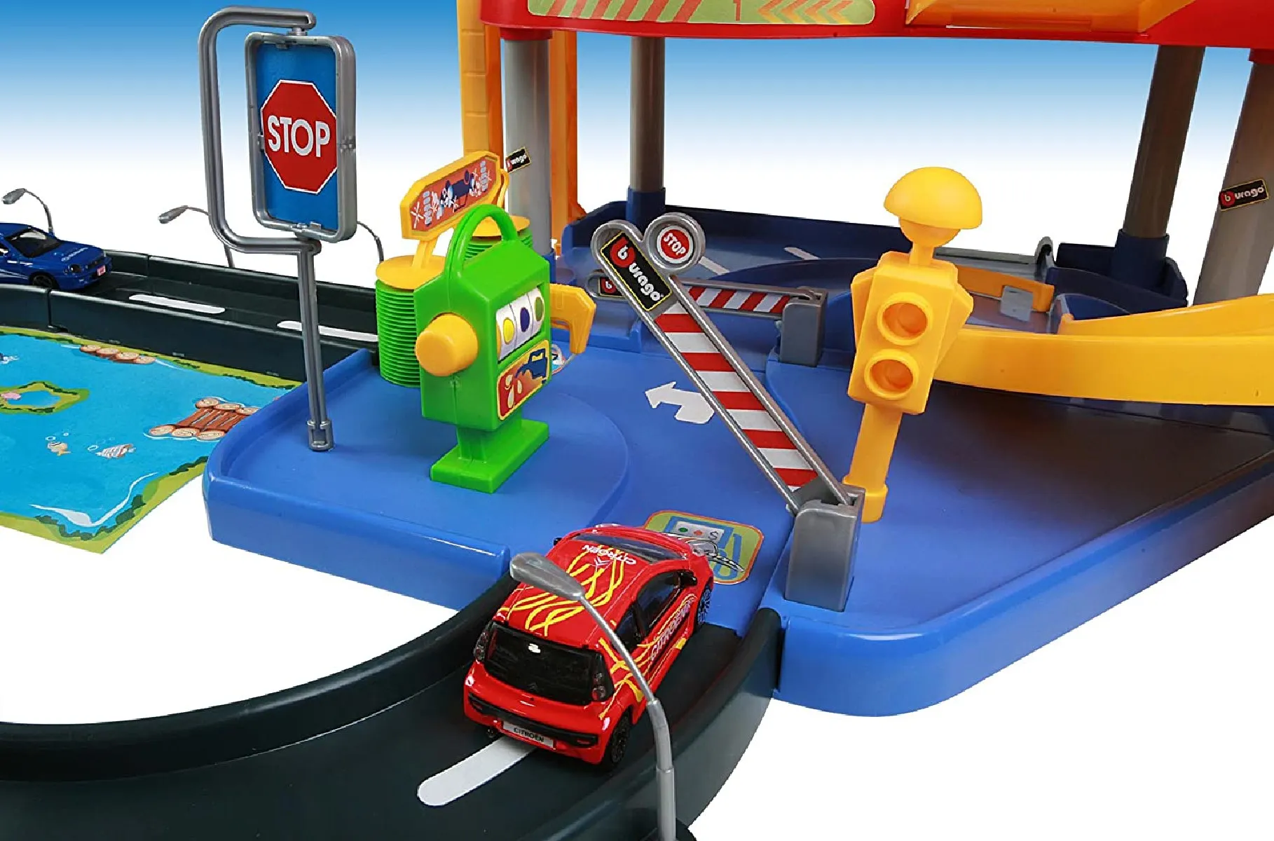 Bburago 18-30025 - Spielset - Street Fire Parkgarage