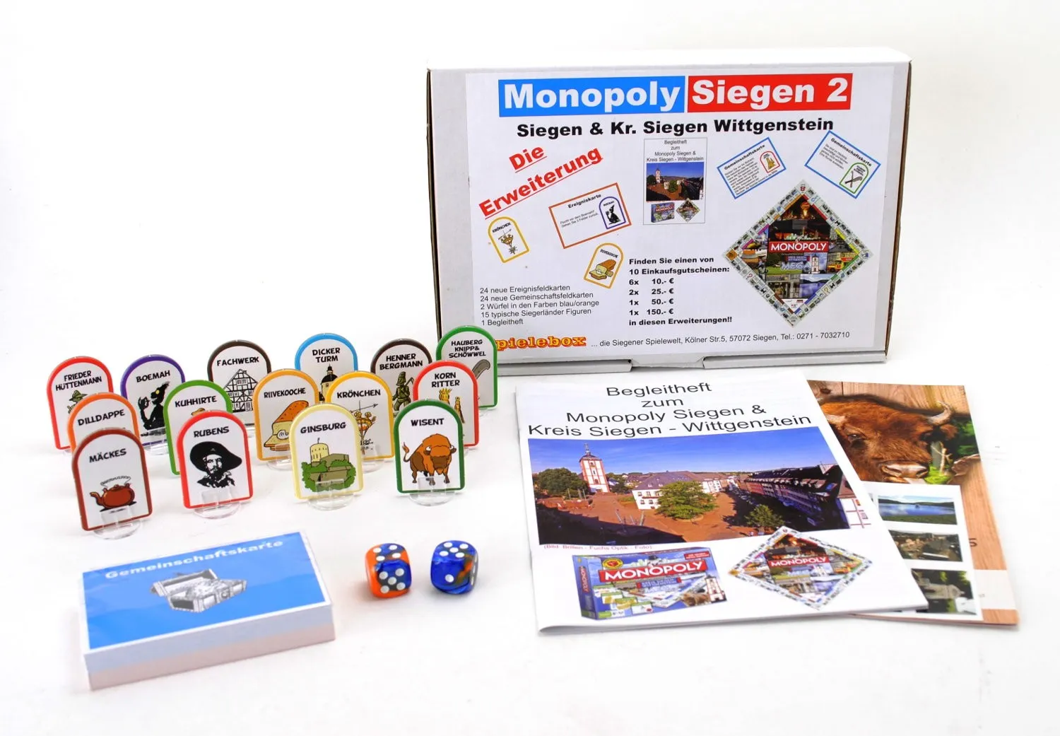 Monopoly Mega Kreis Siegen-Wittgenstein mit Zusatzset